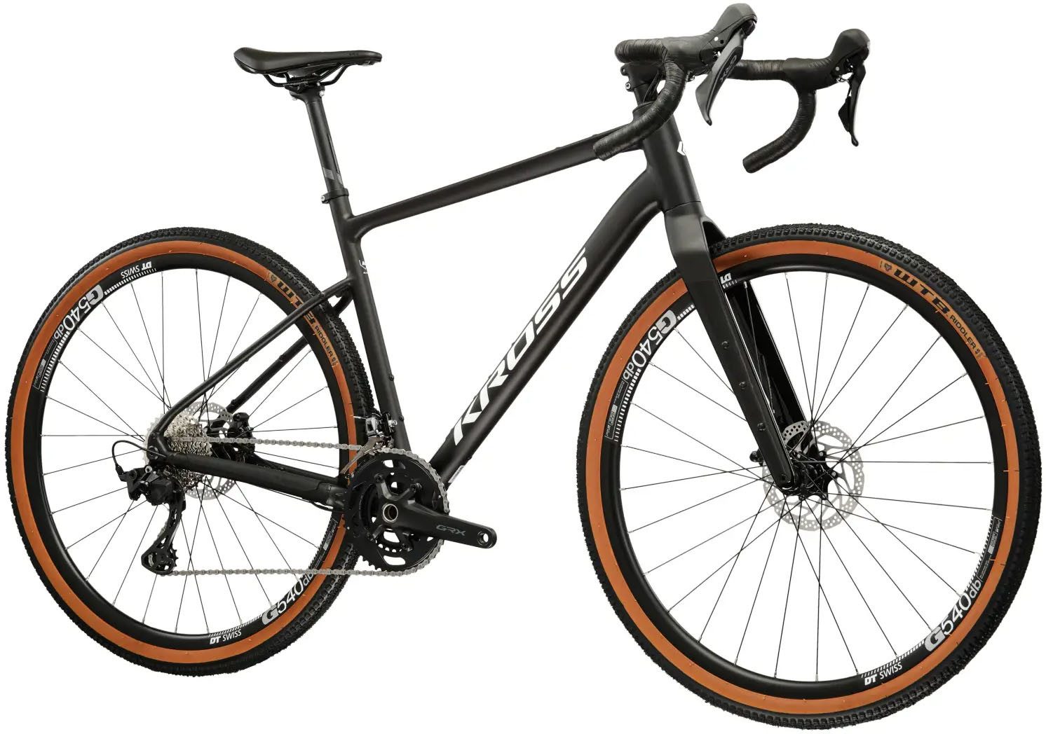 Kross Gravelbike KROSS Gravelbike Carbon-Gabel Esker 6.0 28" schwarz 24 Gänge 2026, 24 Gang Shimano GRX RX820 Schaltwerk, Kettenschaltung, Gabel aus Carbon