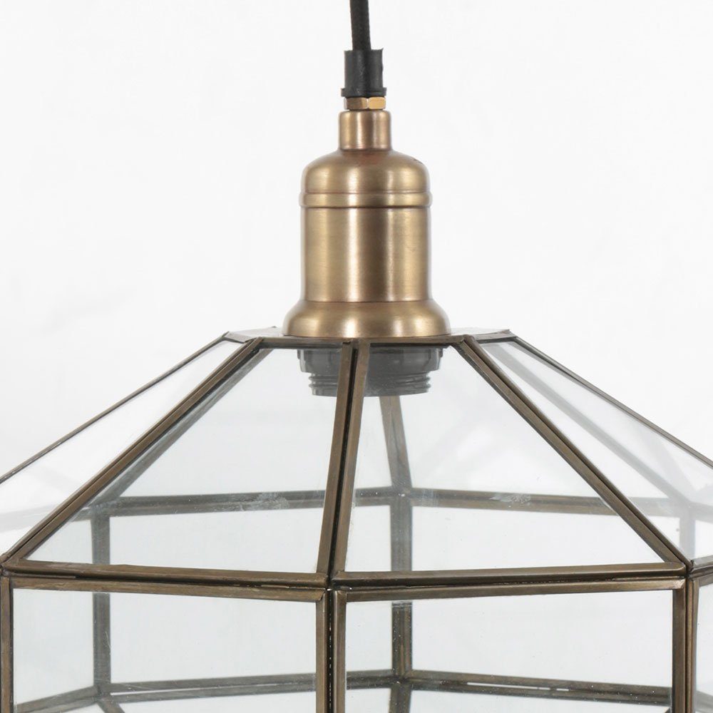 Retro Esstischlampe etc-shop bronze nicht Glasschirm Pendelleuchte inklusive, Höhenverstellbar Pendelleuchte, Leuchtmittel