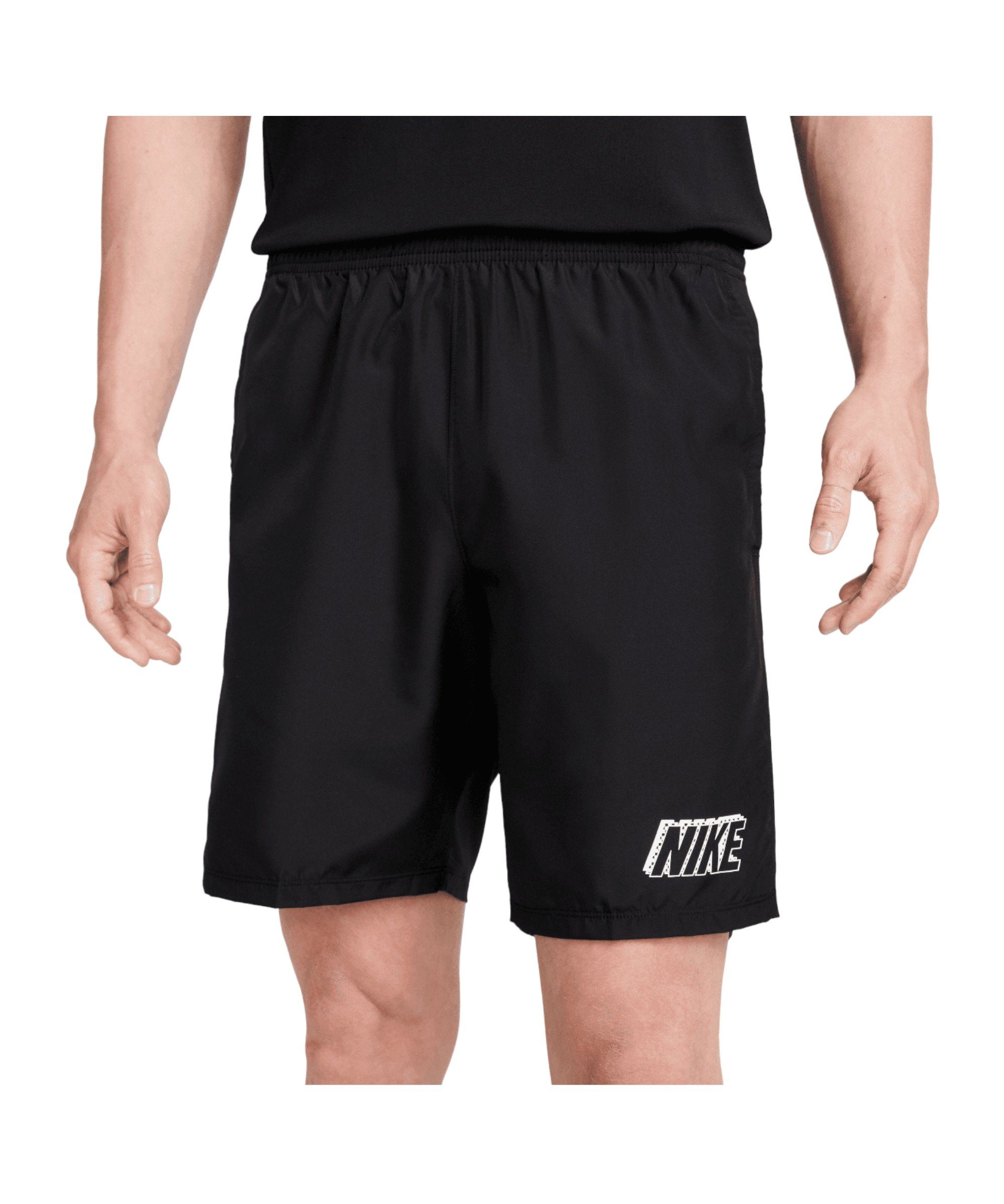 Short Nike schwarzschwarzweiss Academy Sporthose