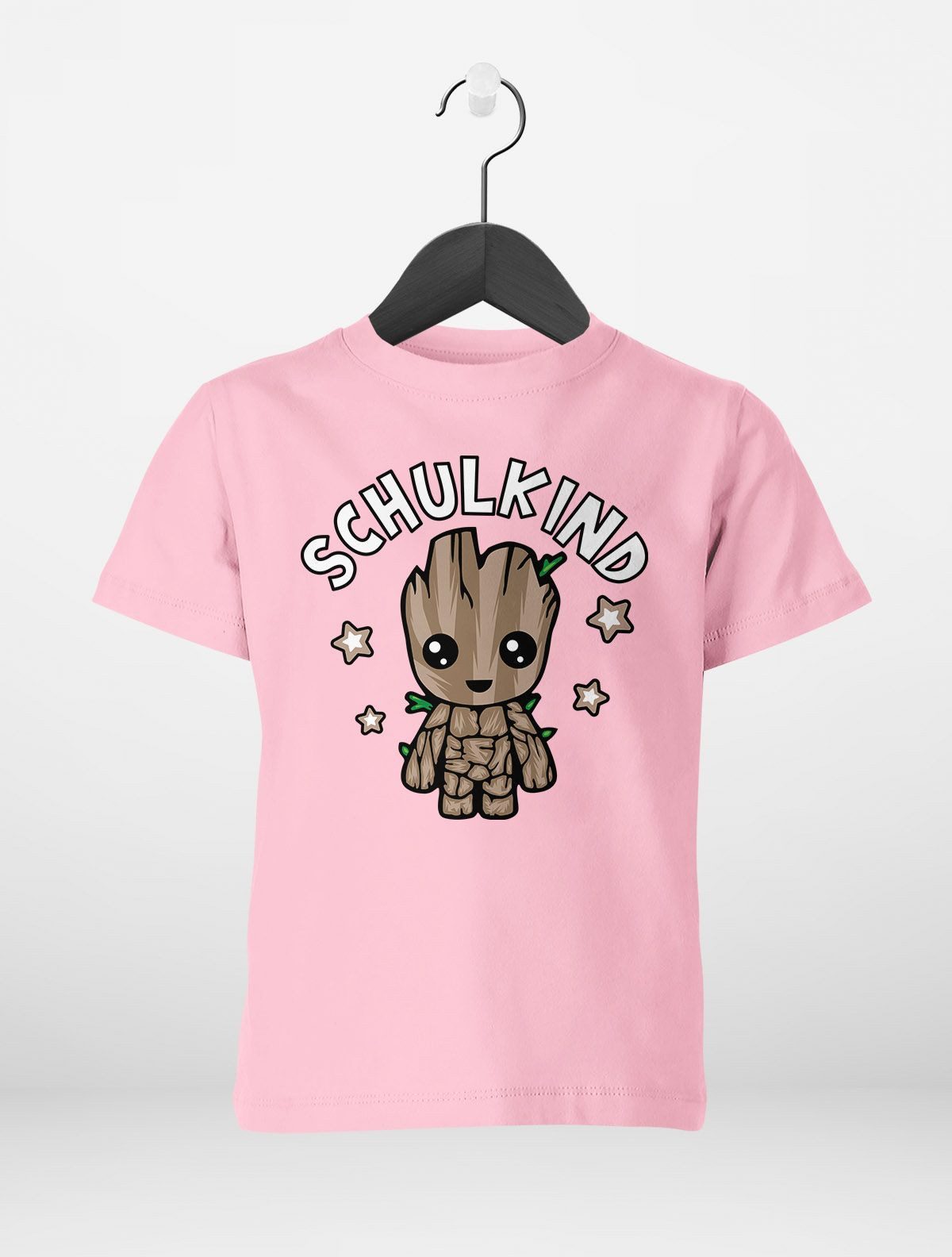 MoonWorks Print-Shirt Kinder T-Shirt Mädchen "Schulkind" Comicfigur Baum Baby-Grroot