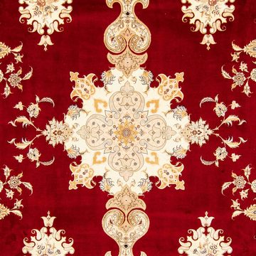 Orientteppich Perser - Täbriz - Royal - 402 x 298 cm - dunkelrot, morgenland, rechteckig, Höhe: 7 mm, Wohnzimmer, Handgeknüpft, Einzelstück mit Zertifikat