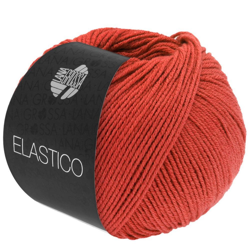 LANA GROSSA ELASTICO Häkelwolle, 160 m (extraweiches Baumwollgarn mit leichtem Stretch-Anteil), 50 g