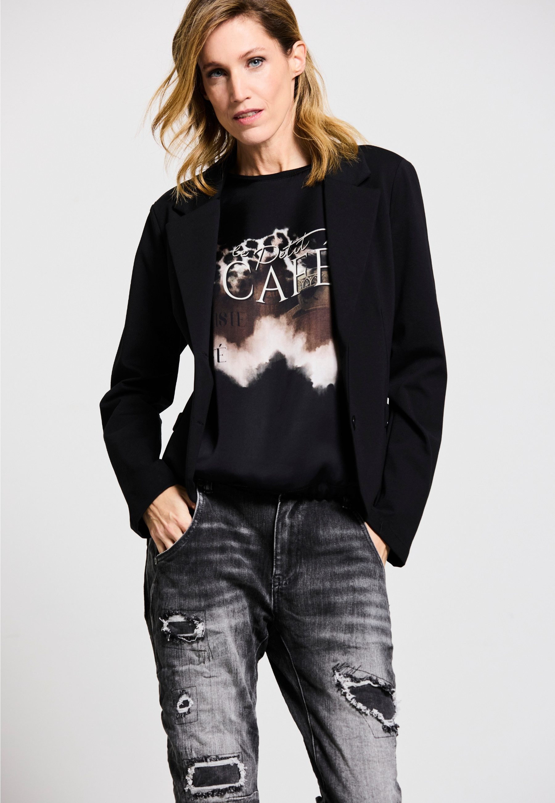 Andijamo-Fashion Blusenshirt CAFE´ Exklusiv Print günstig online kaufen