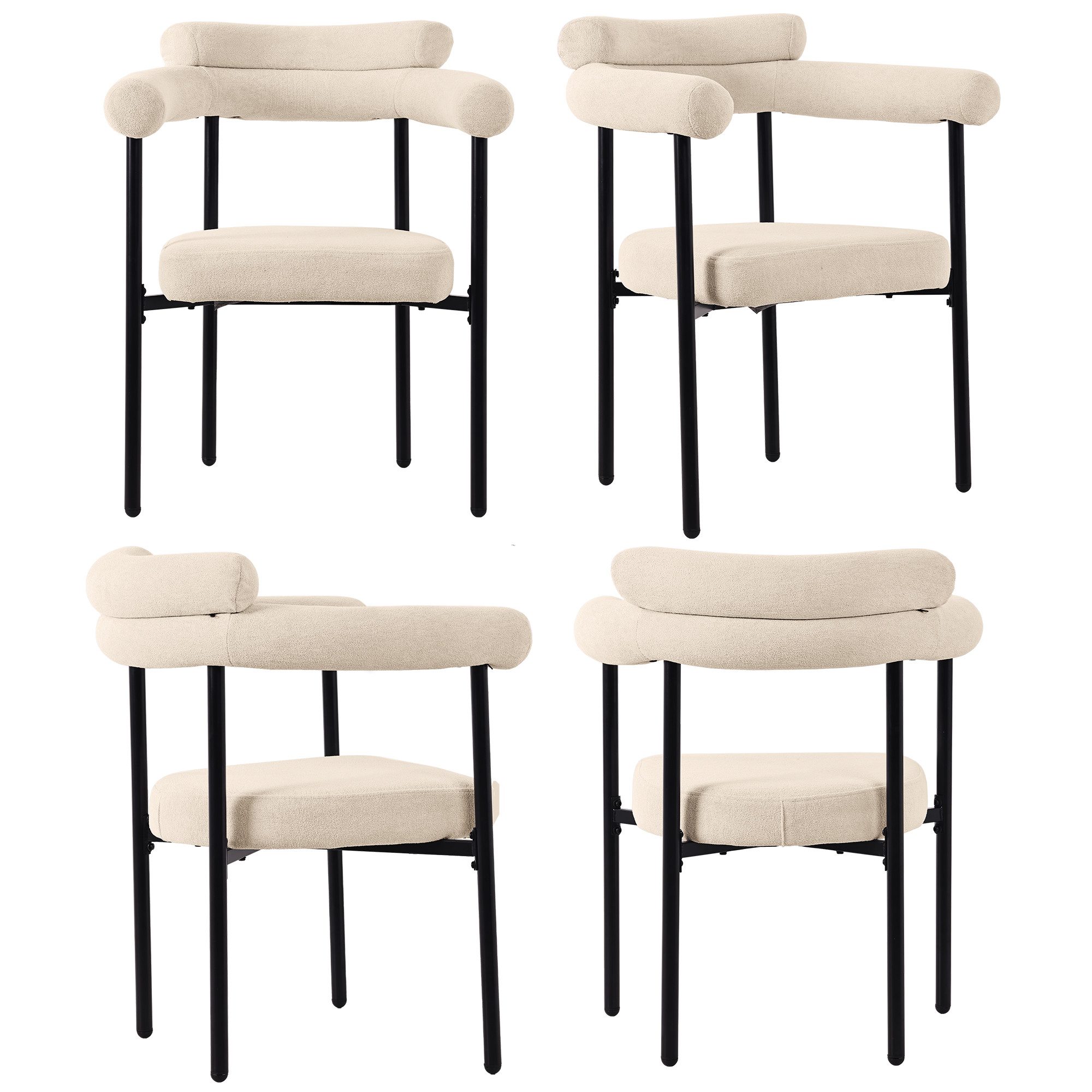 HAUSS SPOLE Esszimmerstuhl 4er Set bequeme günstig online kaufen