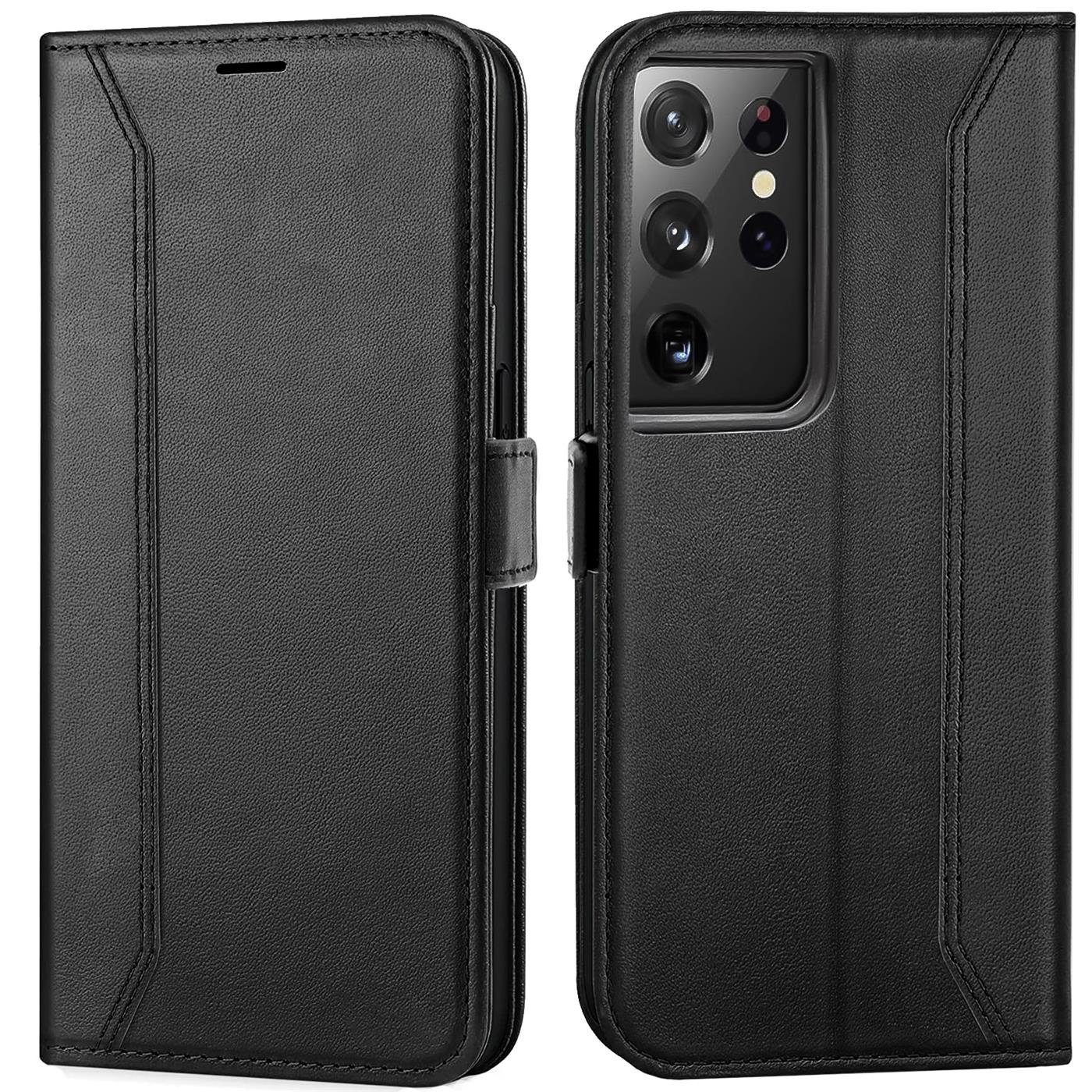 CoolGadget Handyhülle Book Case Elegance Tasche für Samsung Galaxy S22 Ultra 6,8 Zoll, Hülle Magnet Klapphülle Flip Case für Samsung S22 Ultra 5G Schutzhülle