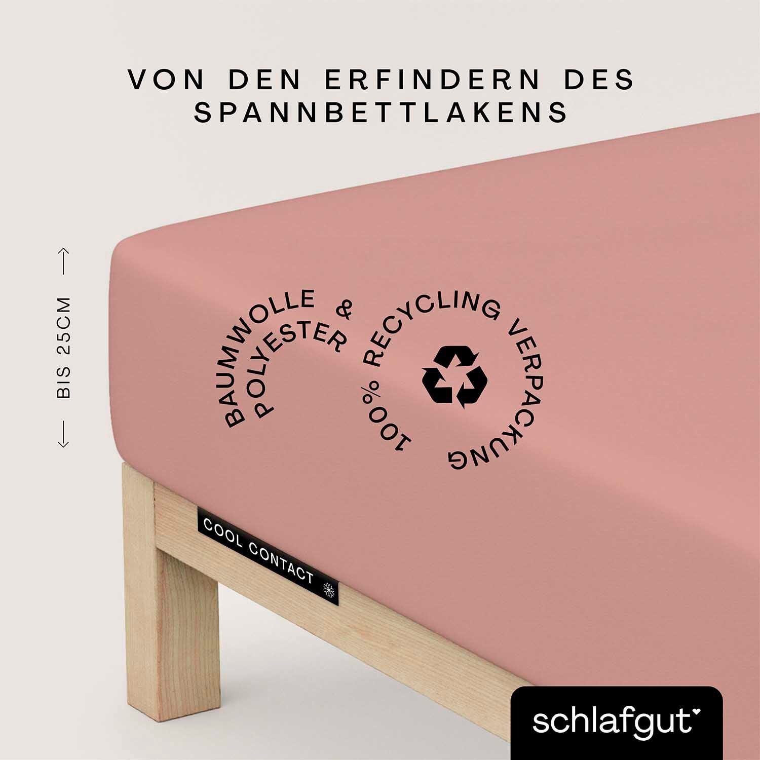 Schlafgut Spannbettlaken "Cool Contact" 100% gekämmte Mikrofaser günstig online kaufen