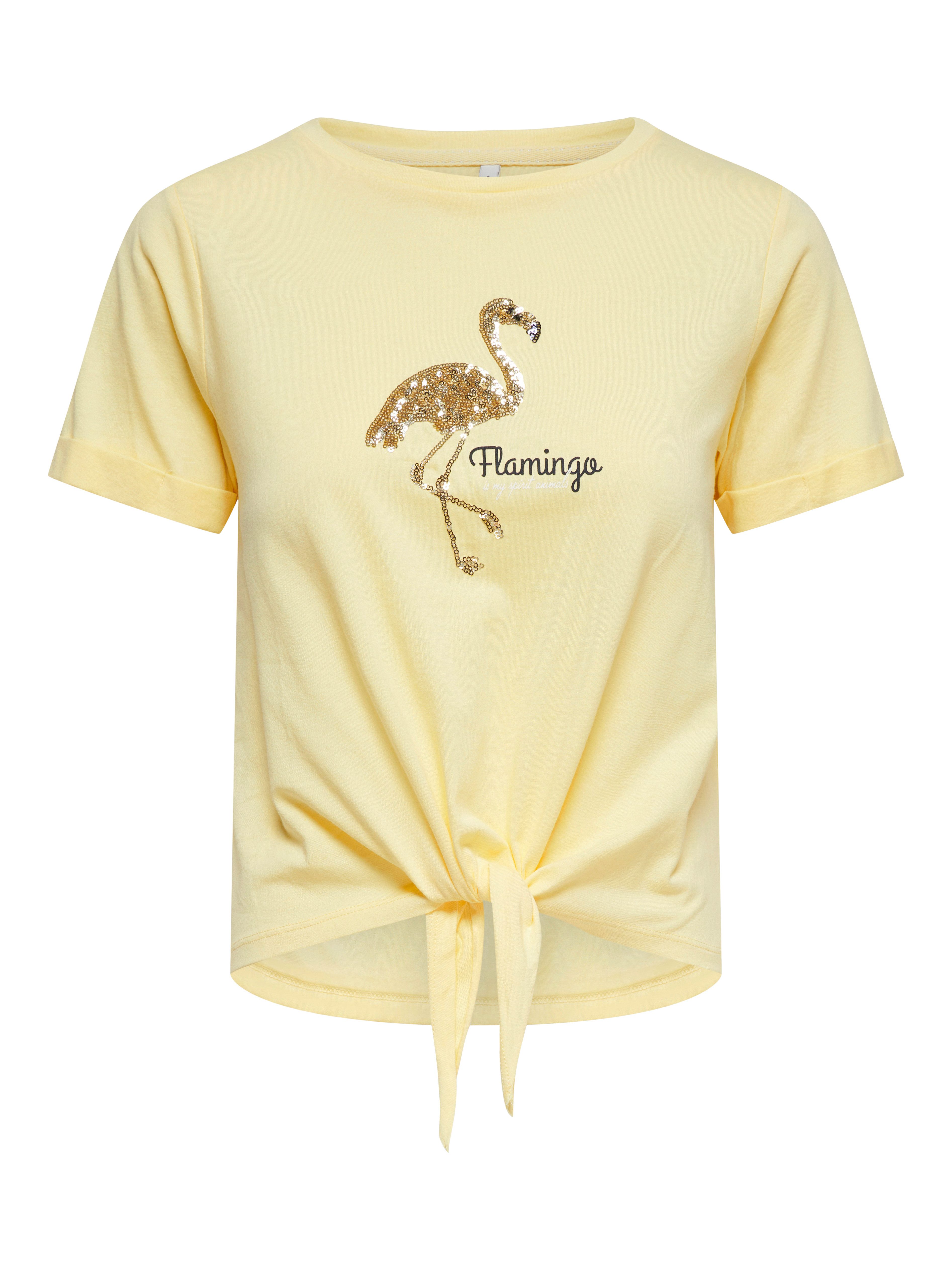 Kurzarmshirt ONLDORA S/S KNOT FOLD-UP TOP JRS