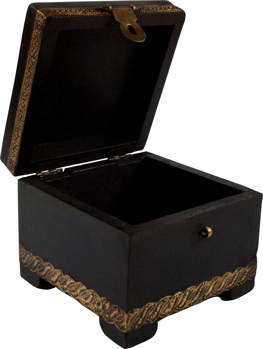 Guru-Shop Aufbewahrungsdose Rustikale kleine Schatztruhe, Holzschachtel,.. günstig online kaufen