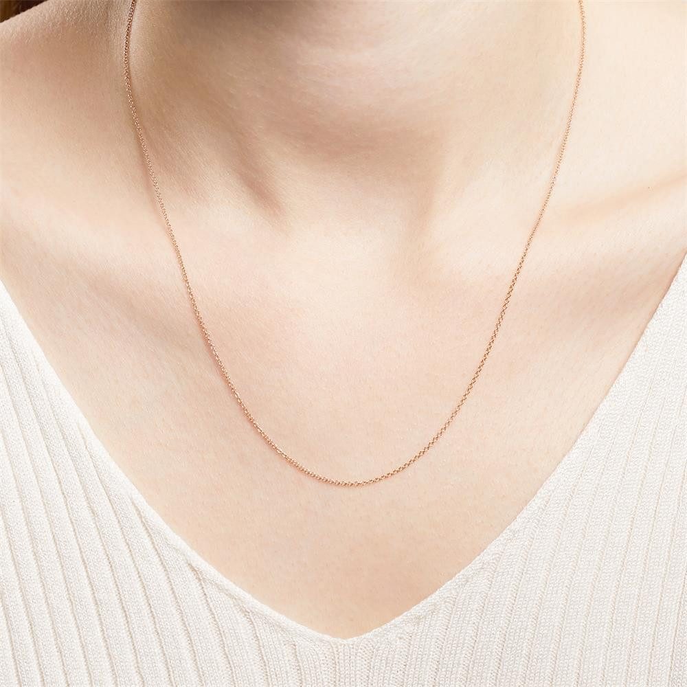 Unique Goldkette Roségoldene Ankerkette aus 375er Gold GC0008