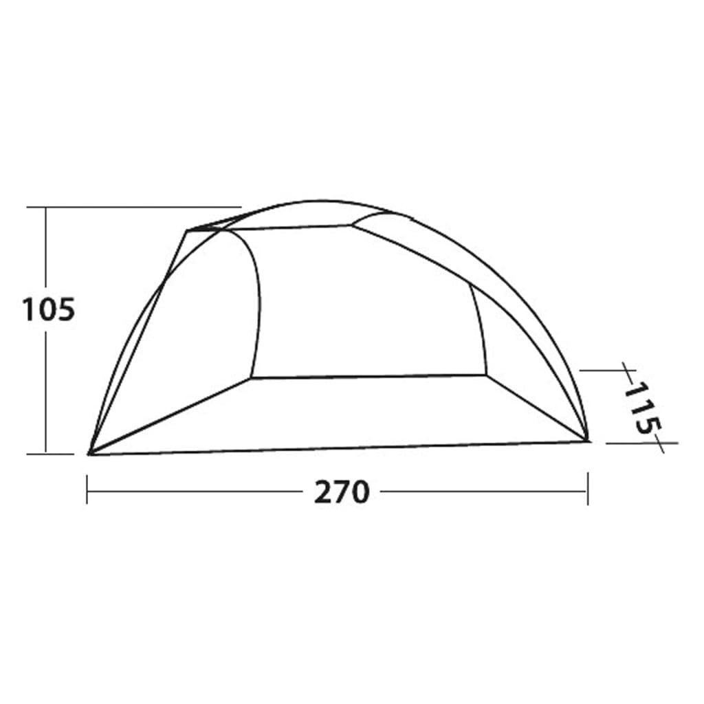 Strandzelt und tlg) Vorzelt Beach Grau easy camp Sandfarben, (1