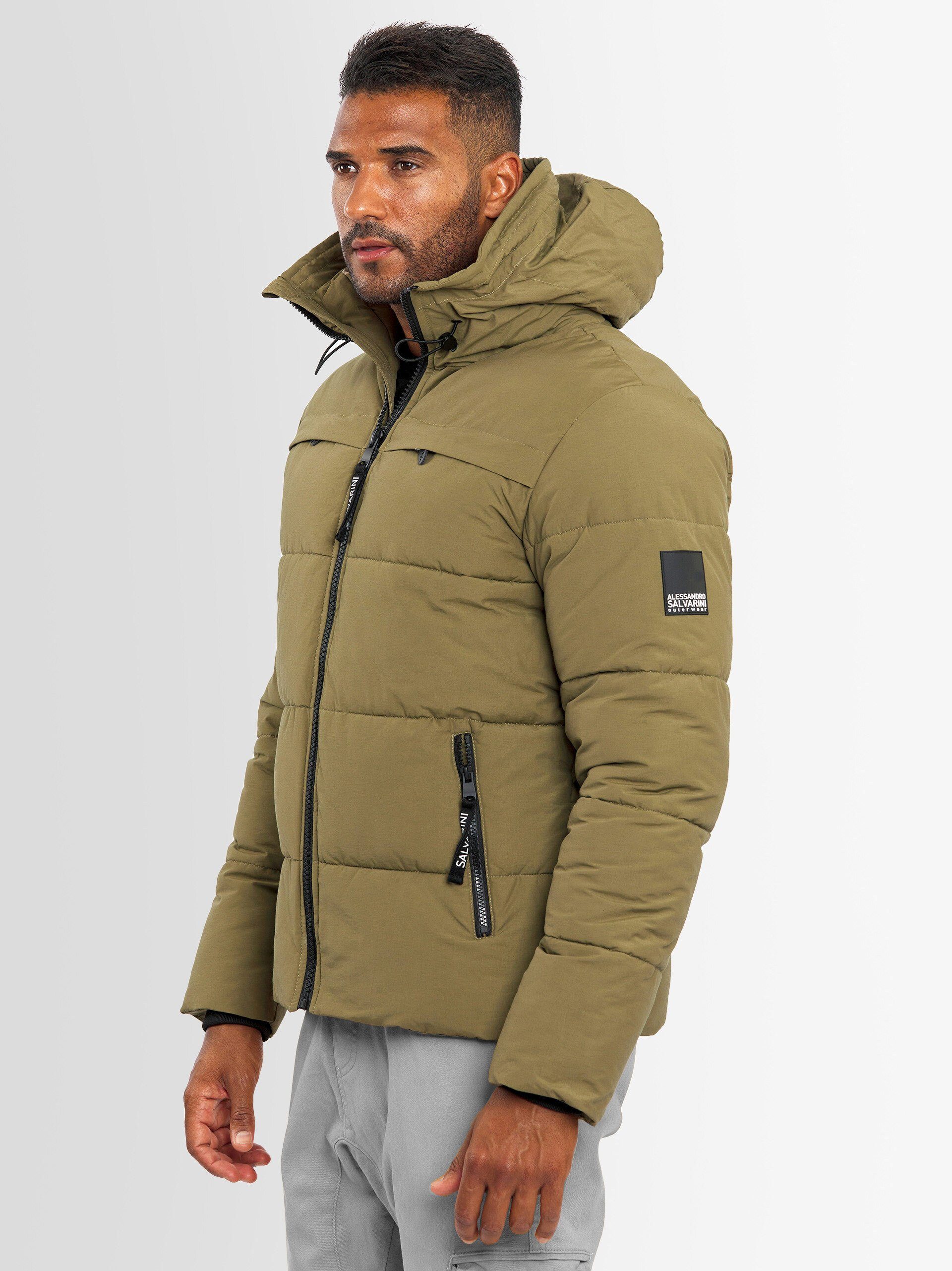 Alessandro Salvarini Winterjacke ASDiego mit extra hohem Kragen und vielen Taschen