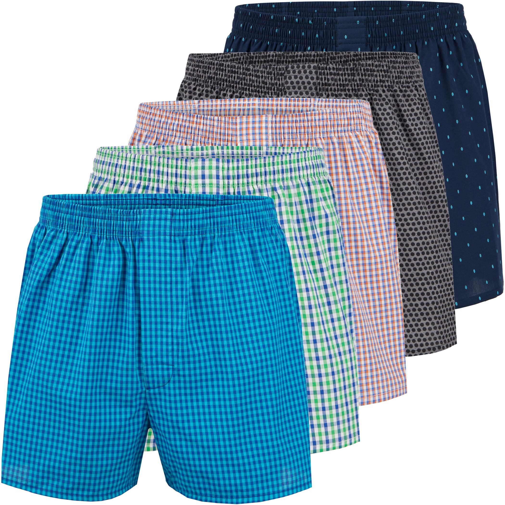 City Life Boxershorts City Life Herren Webboxer 5er Pack Baumwolle desortie günstig online kaufen