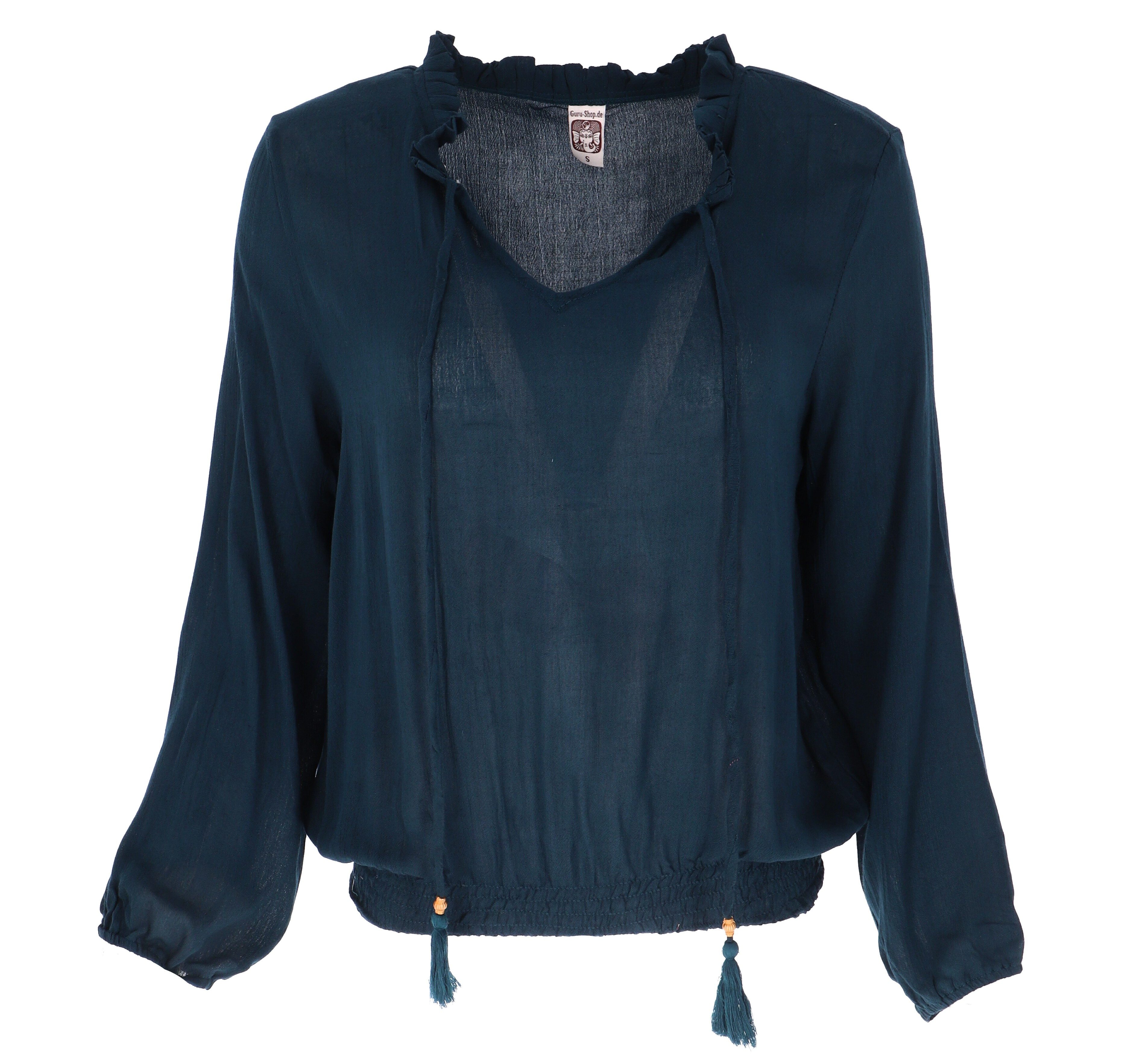 Guru-Shop Longbluse Schlupfpbluse Boho chic, luftige günstig online kaufen