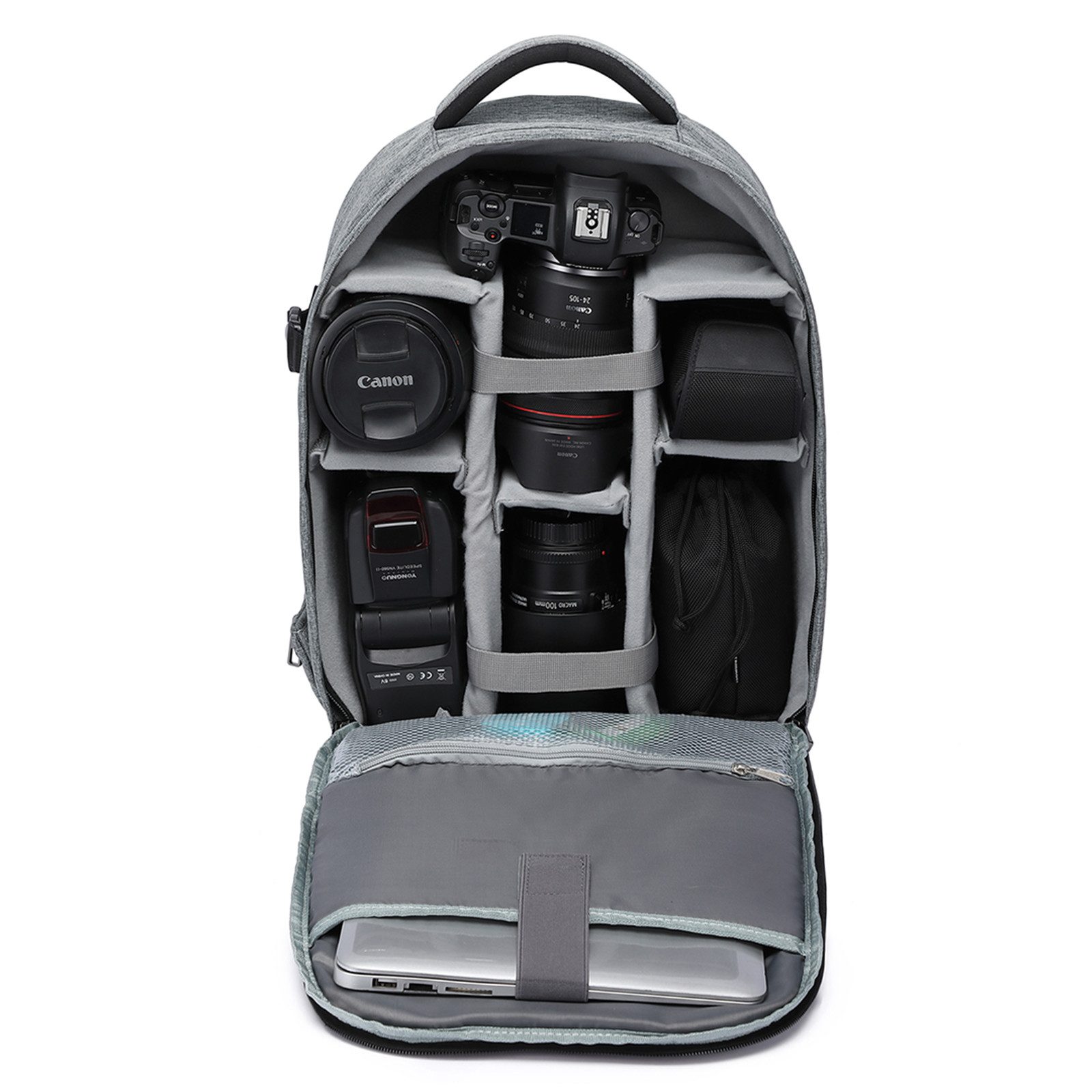 KONO Kameratasche Kamerarucksack Wasserdicht stoßfest Fotorucksack für SLR Kamera – Bild 5 von 5