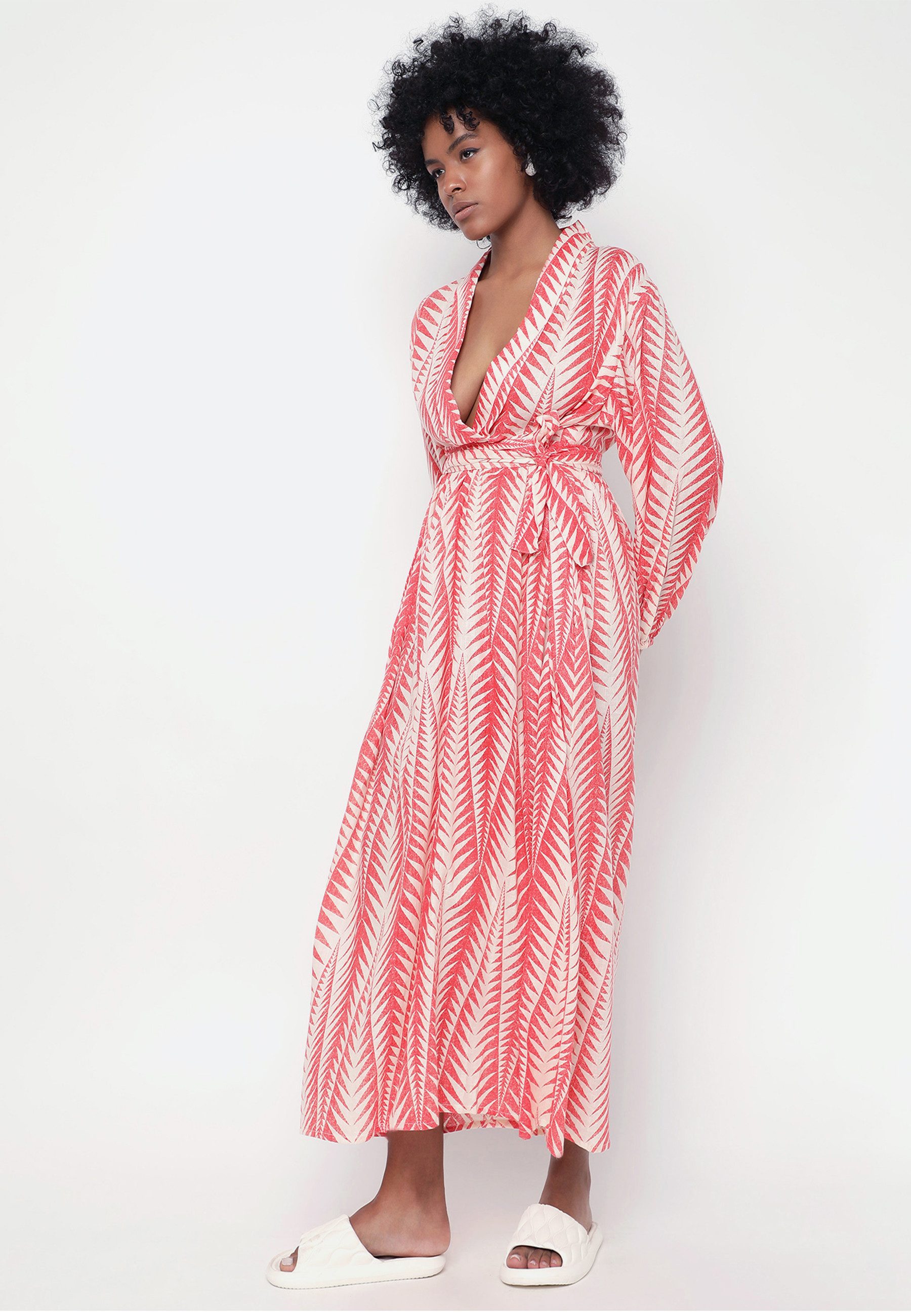 YC Fashion & Style Sommerkleid Elegantes Wickelkleid aus 100% Baumwolle Bas günstig online kaufen