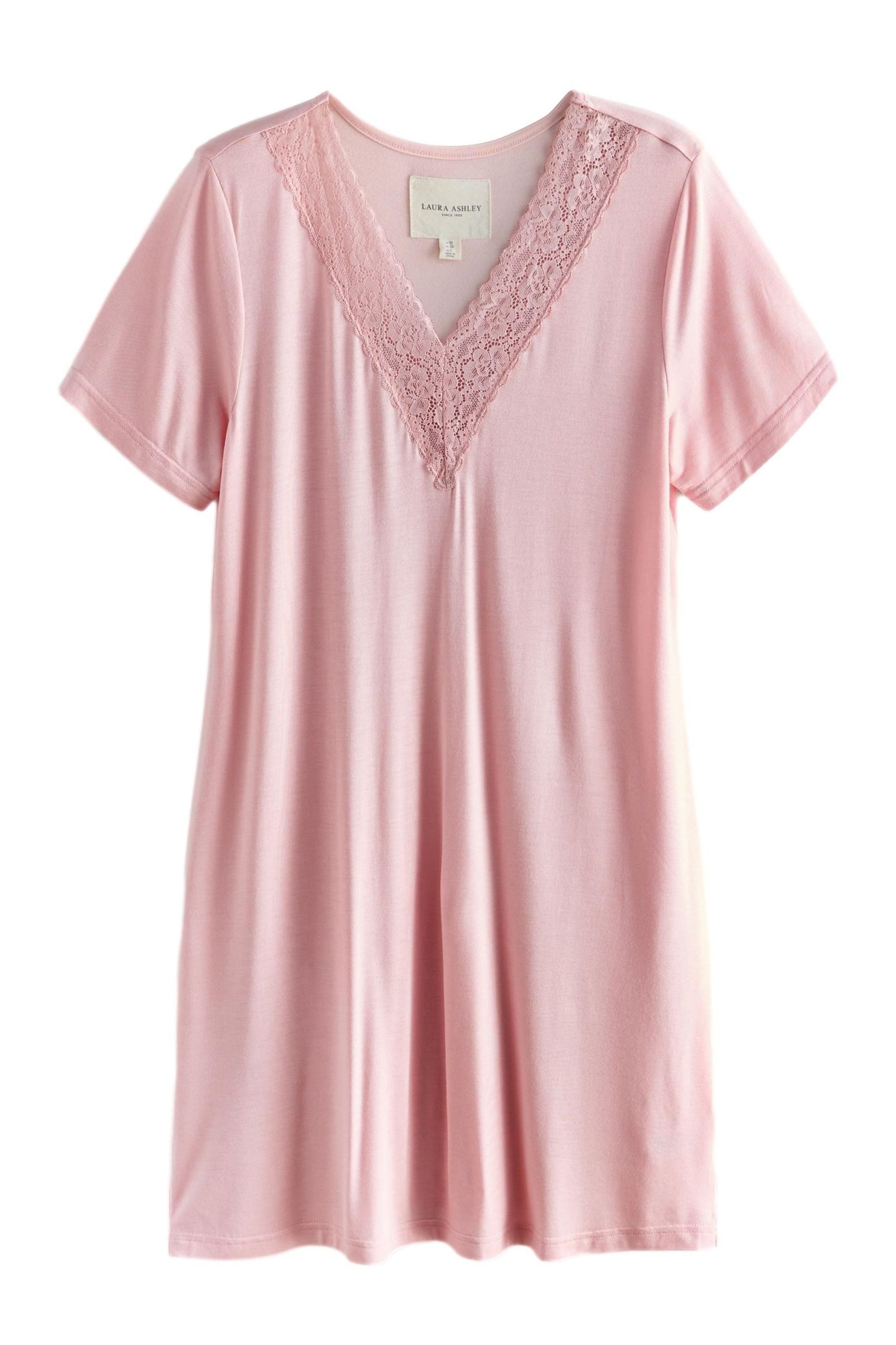 Nachthemd Laura Ashley Nachthemd mit Spitzenbesatz
