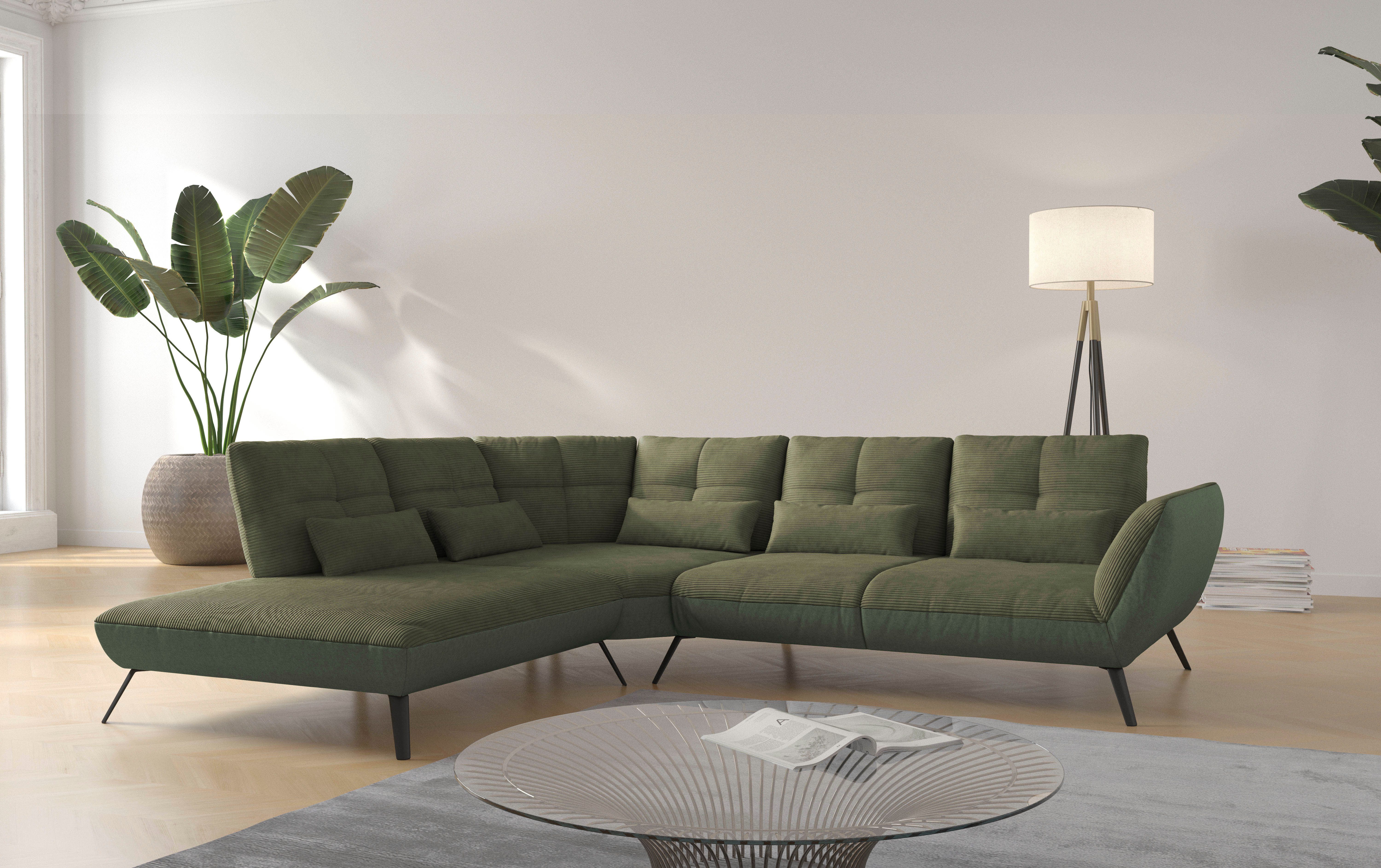 OTTO home Ecksofa Mikado L-Form, inkl. Sitztiefenverstellung und Armteilverstellung