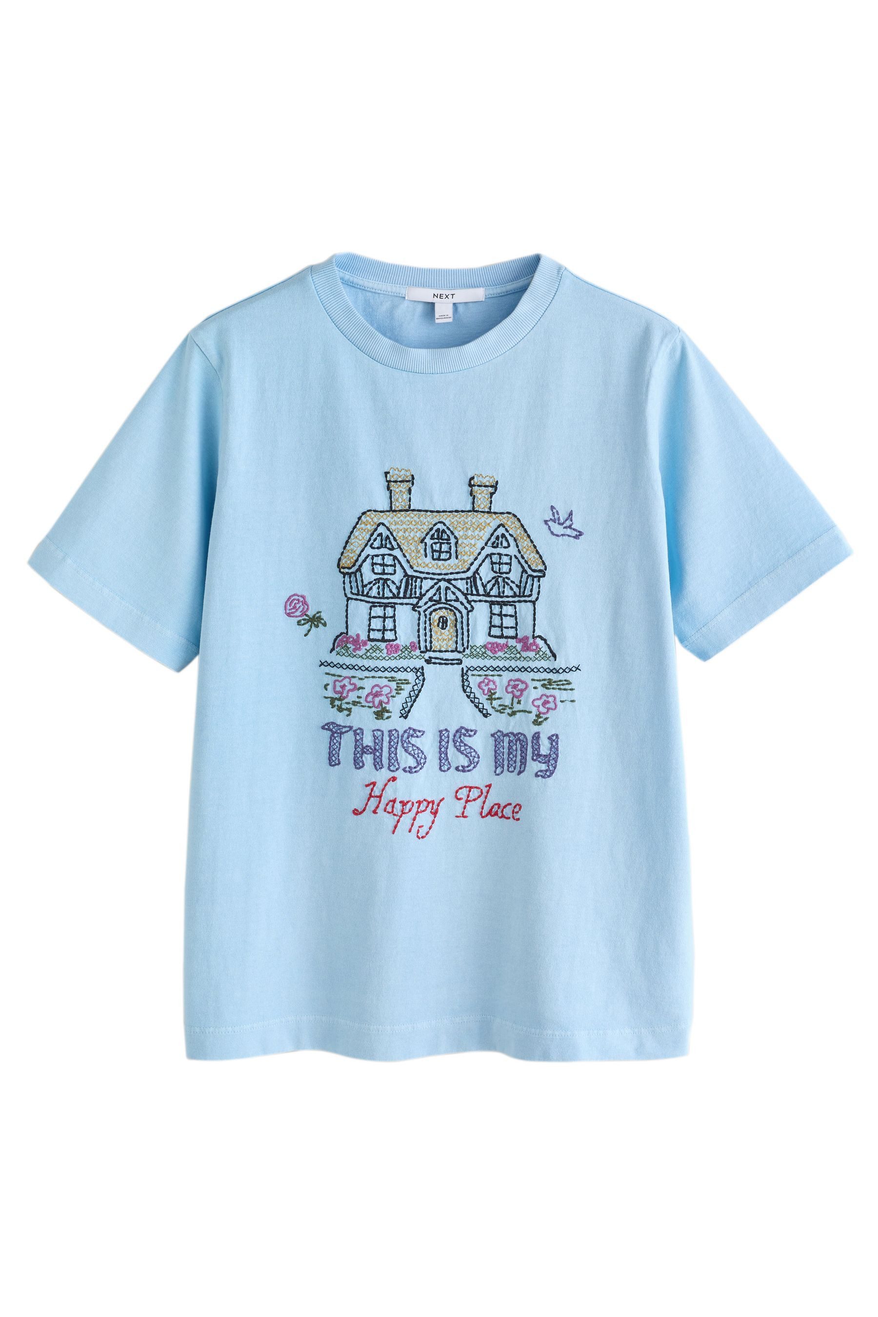 T-Shirt Schweres T-Shirt mit Rundhalsausschnitt