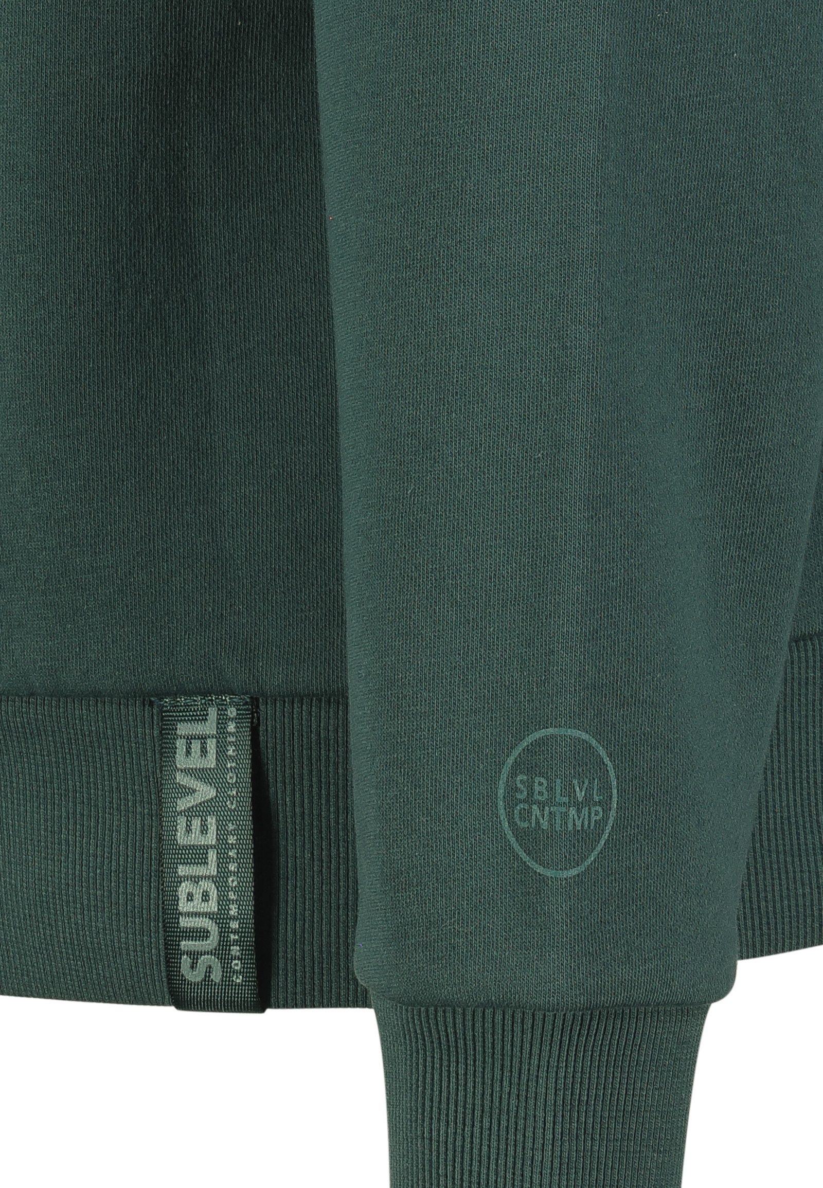 SUBLEVEL Hoodie Moderner Schnitt mit Kapuze und Kordelzug Print-D-Hood günstig online kaufen