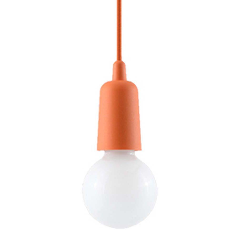 Orange Pendelleuchte 1-flammig Esszimmer Deckenleuchte inklusive, Küche etc-shop Leuchtmittel Pendelleuchte, PVC nicht