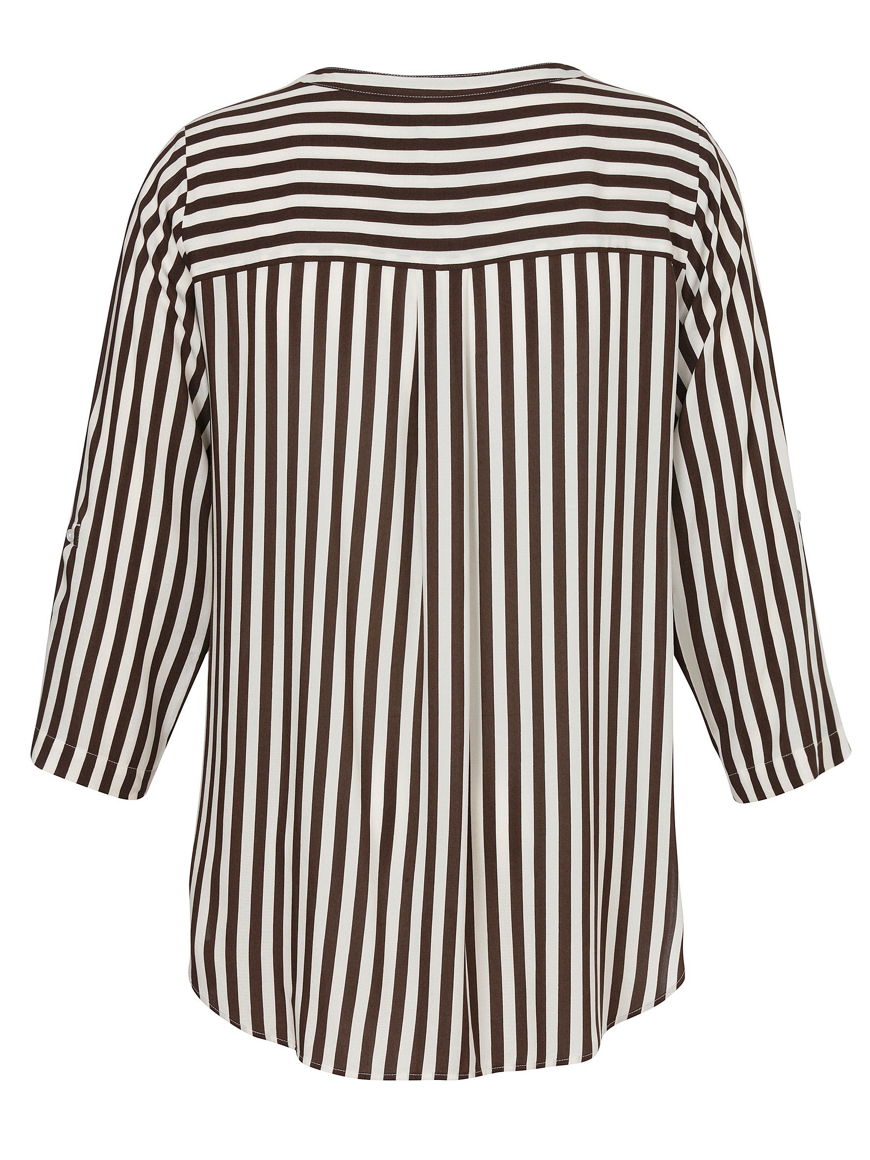 VIA APPIA DUE Klassische Bluse Tunika V-Ausschnitt 3/4 Arm Druck