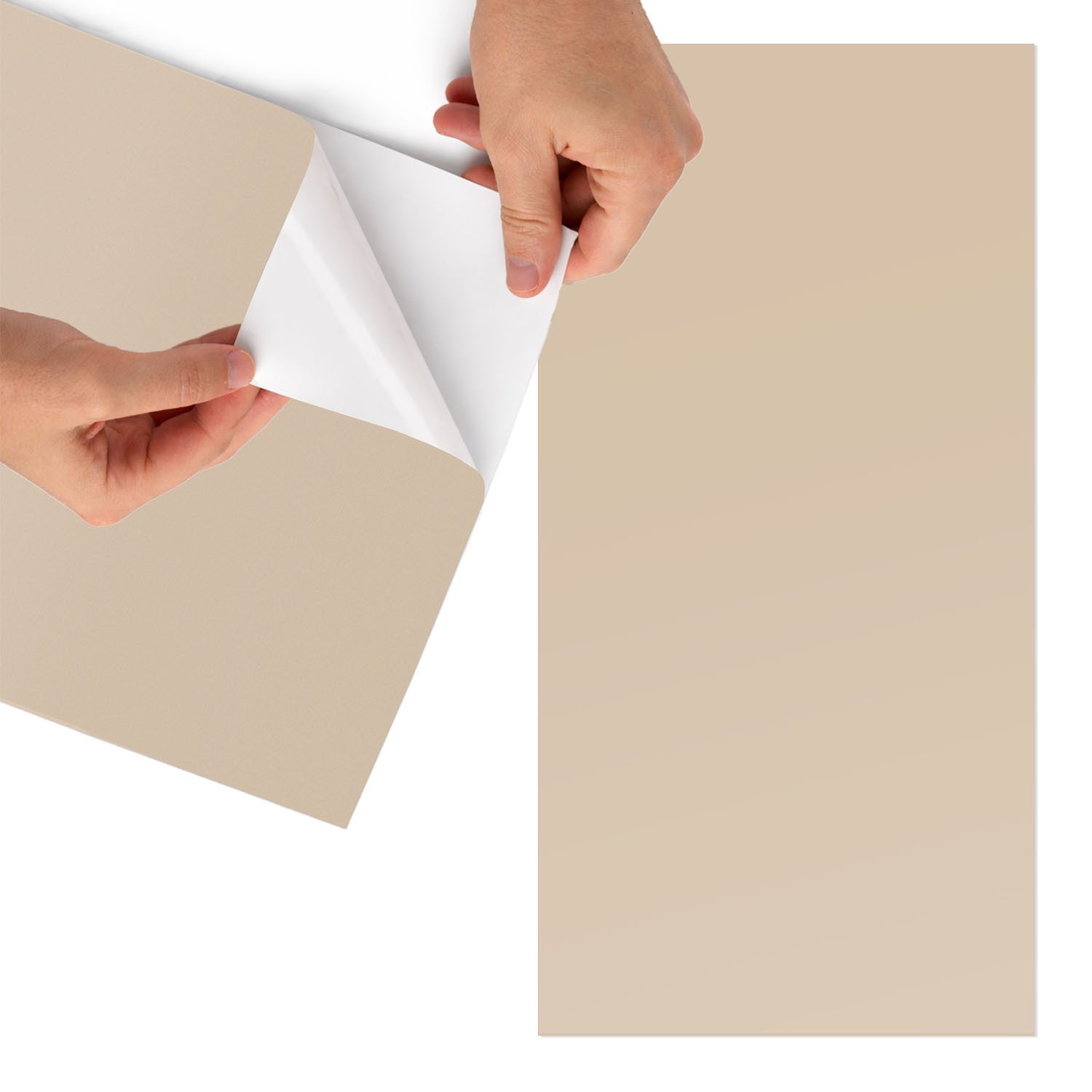 Tulup Möbelfolie Klebefolie Für Möbel Beige-Orange Möbel Klebefolie Möbel Folie
