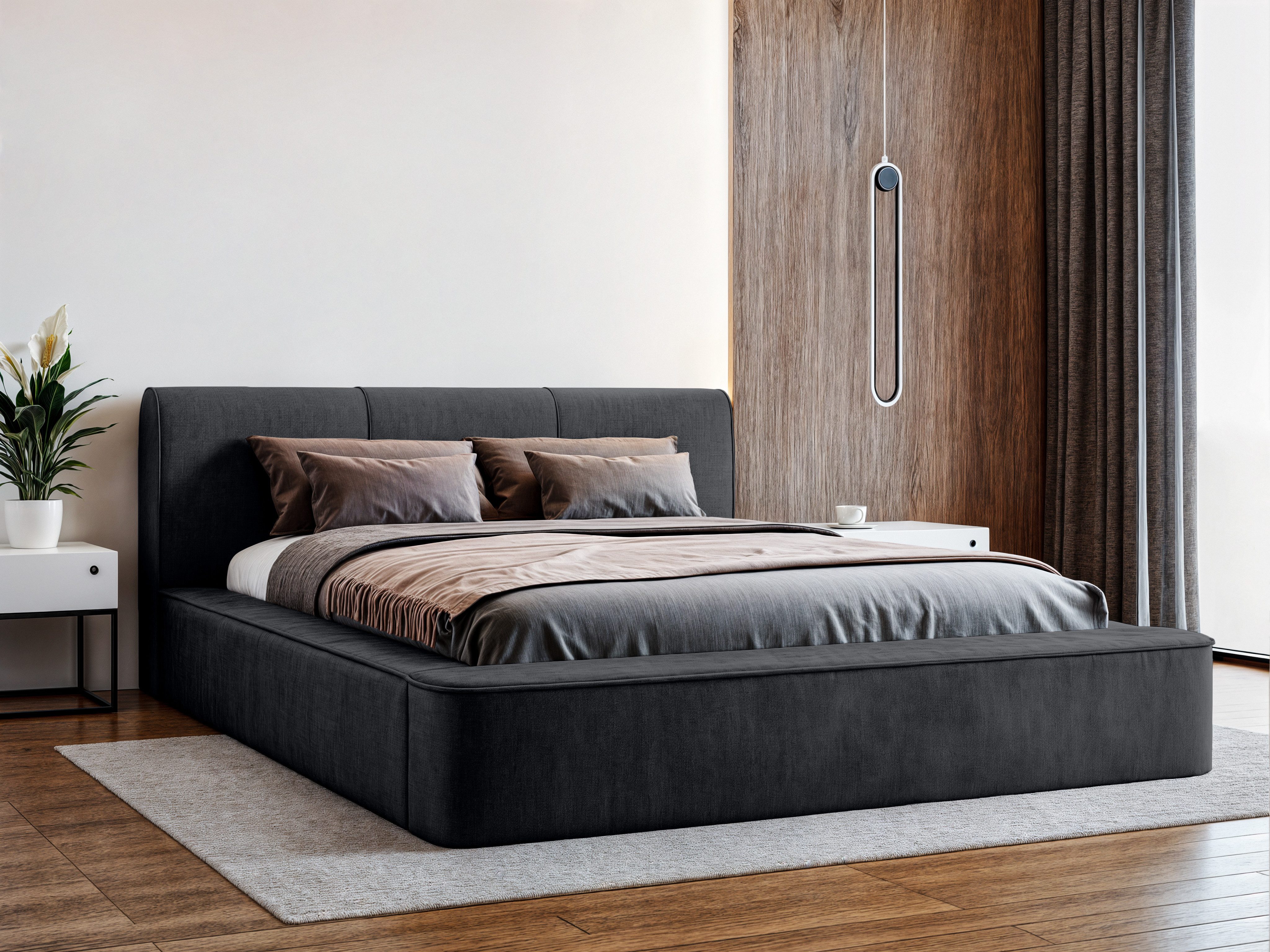 yourhouse24 Polsterbett Tulla Doppelbett Bettgestell Lattenrost mit Bettkasten