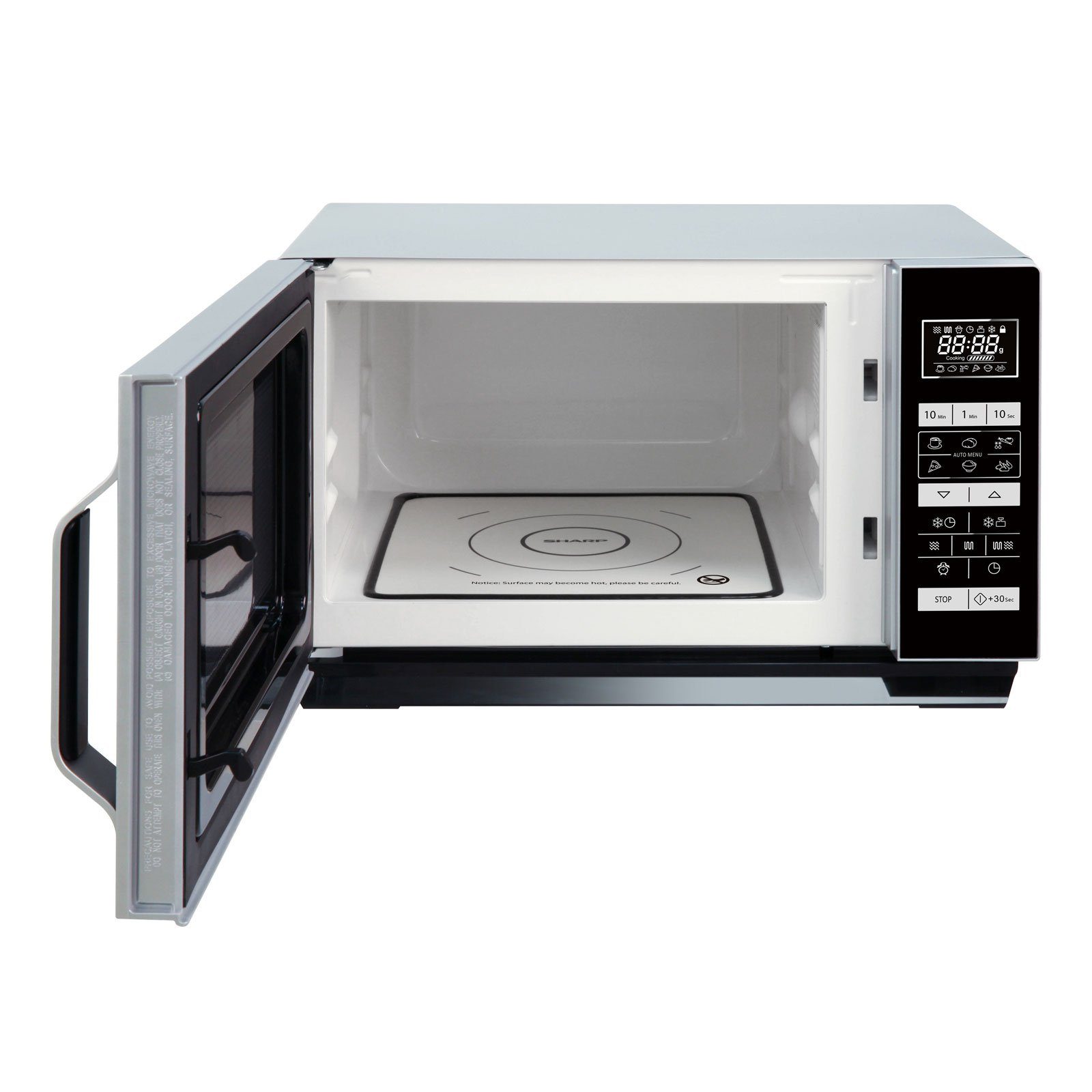 Sharp Mikrowelle R760S Mikrowelle mit Grill