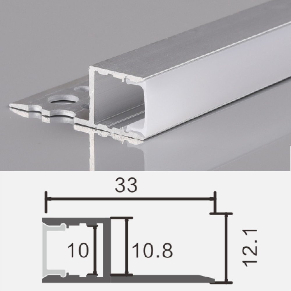ENERGMiX LED-Stripe-Profil 2m Alu Profile Unterputz günstig online kaufen