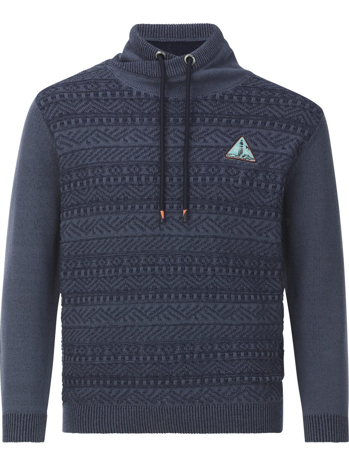 Jan Vanderstorm Schalkragenpullover AKSELGREN mit Strickmuster