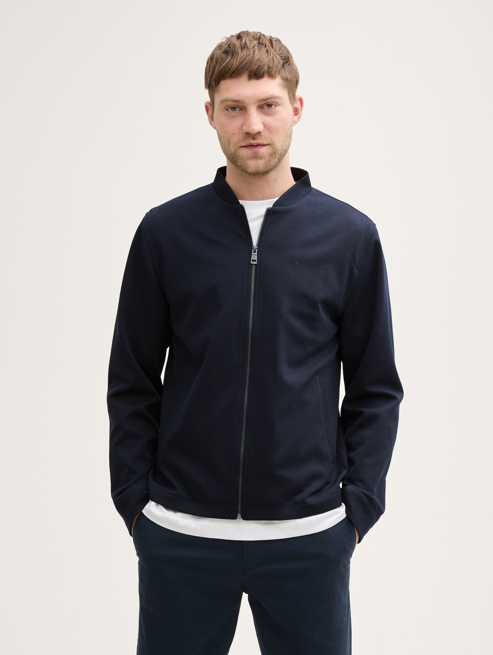 TOM TAILOR Sakko Piqué Blouson Jacke günstig online kaufen