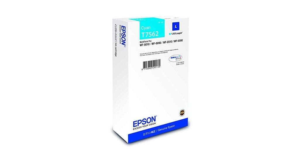cyan Tintenpatrone T7562L Epson Epson Druckerpatrone