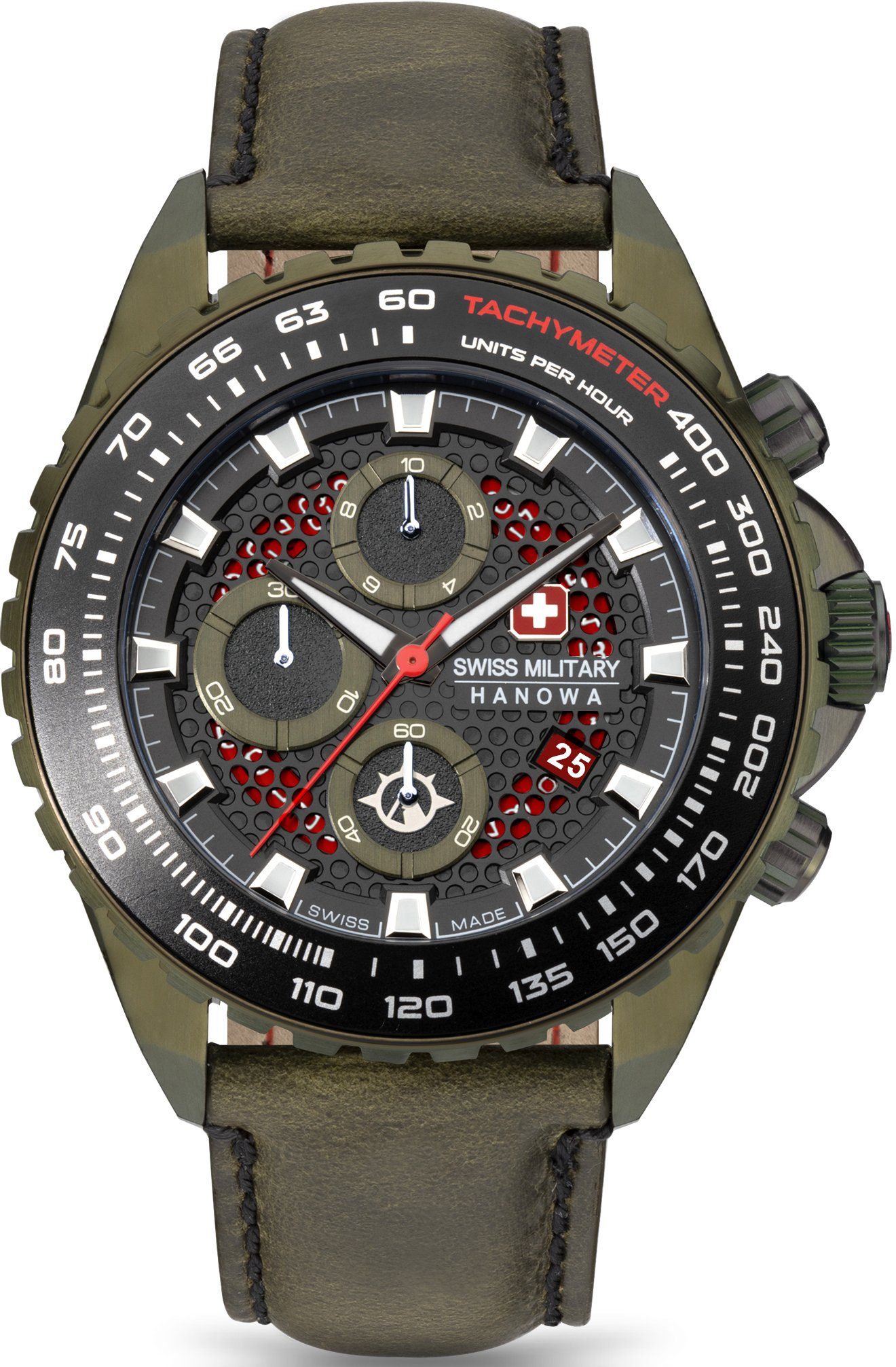 Hanowa Grün Chronograph SMWGC2102290 Military Swiss IGUANA,