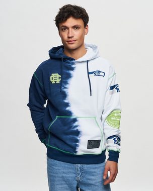 Recovered Kapuzenpullover Recovered Hoodie NFL Seattle Seahawks Ink Dye Effect Navy weiß S