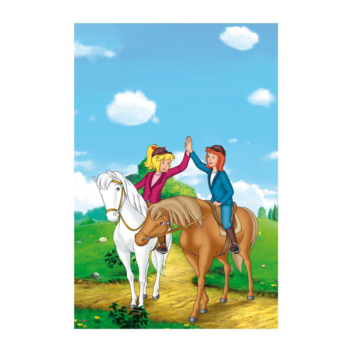 Spreadshirt Poster Bibi und Tina Geben sich High Five Poster 20x30 cm