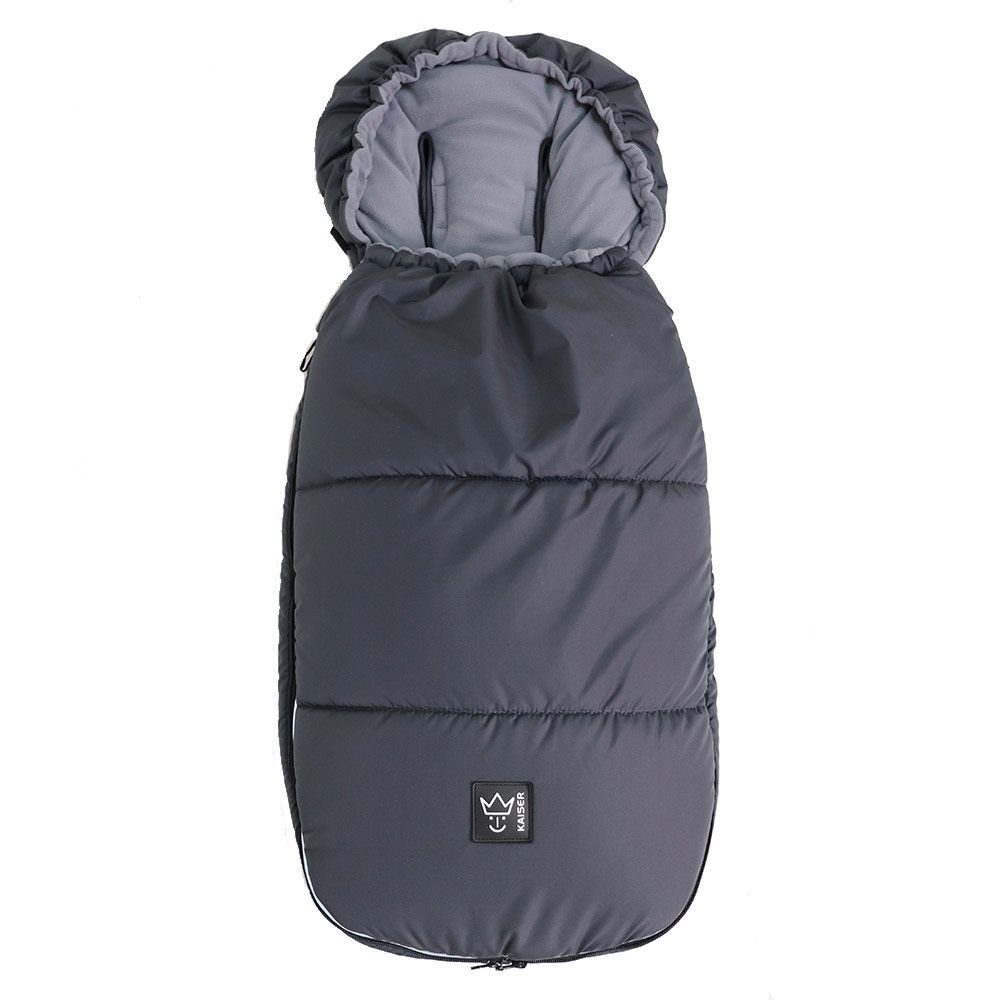 Kaiser Fußsack Lukky - Schwarz, Winter Fußsack für joie Kinderwagen & Buggy Baby Fleece Winterfußsack