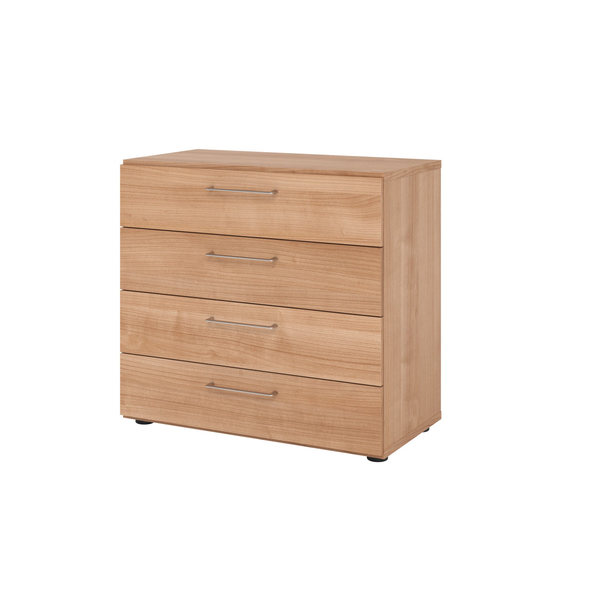 Hängeschuhschrank Regal 2OH 4 Schübe Nussbaum/Nussbaum