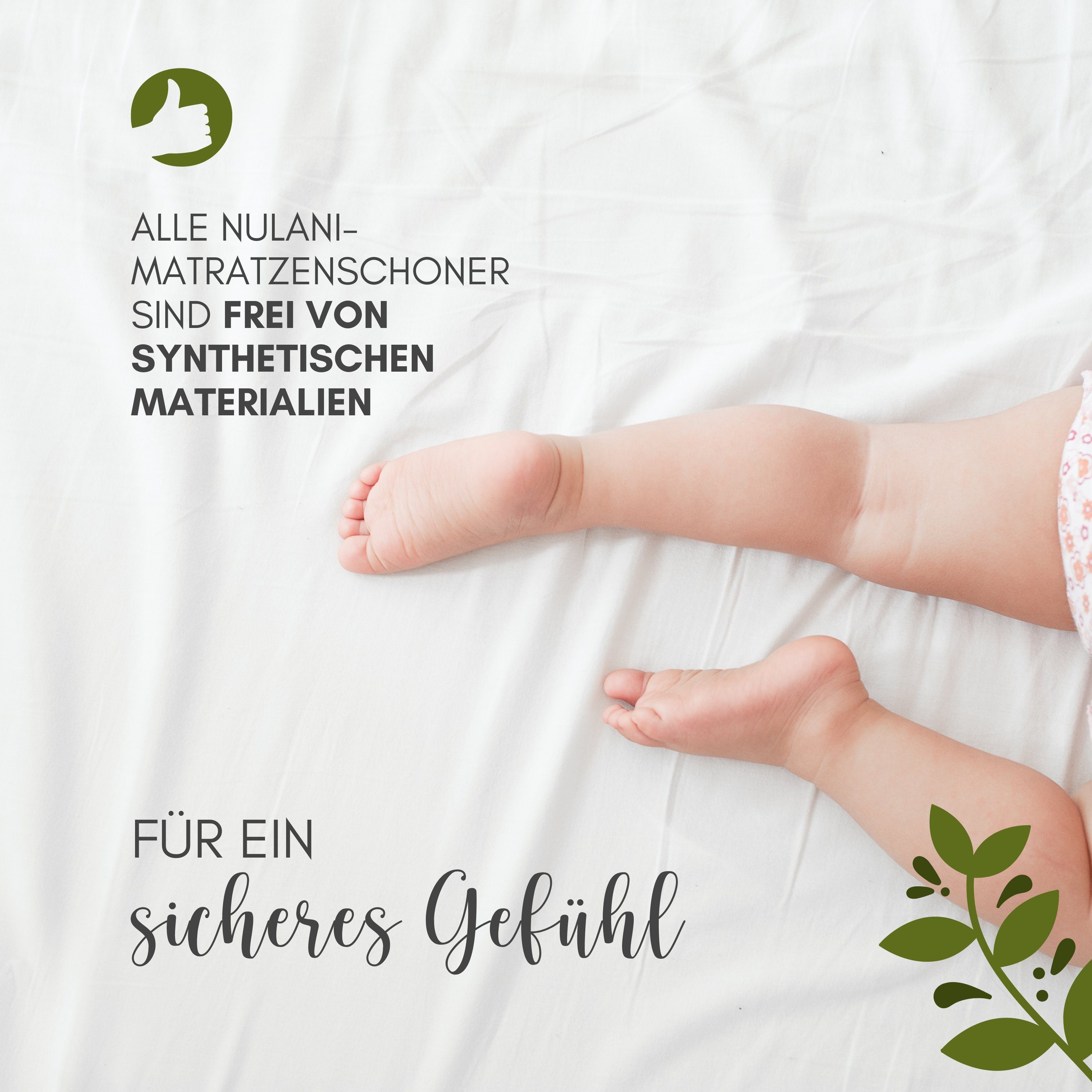 Matratzenschutzbezug Moltonauflage und IN Bio-Baumwolle GERMANY ÖKOTEX 100 aus MADE HOME, für hautfreundlich geeignet NULANI Allergiker - besonders