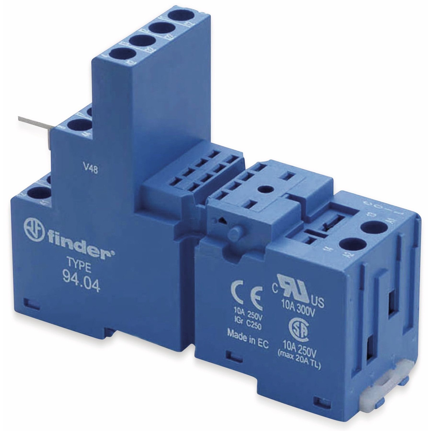finder Relais-Modul FINDER Relaisfassung für Relais der Serie F55.32, F55.34, blau