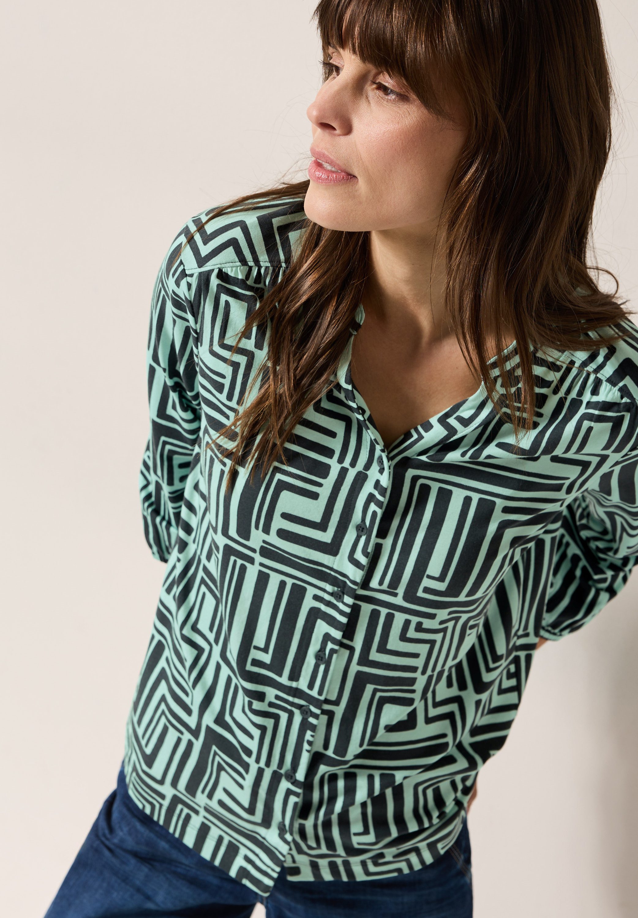 CECIL Blusenshirt mit All-Over Print günstig online kaufen