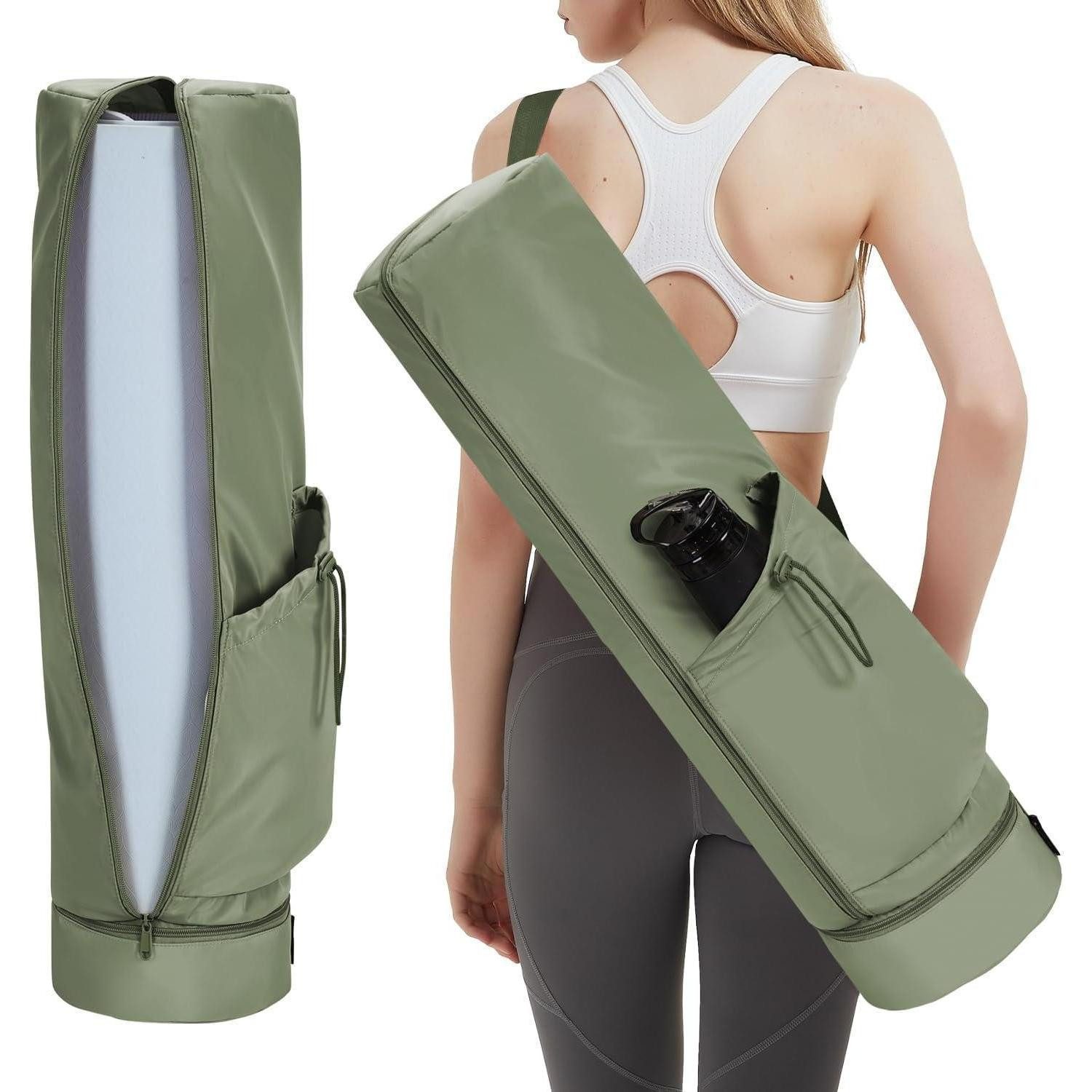 Yogatasche Yogatasche Damen mit Nassfach Flaschentasche Reißverschluss