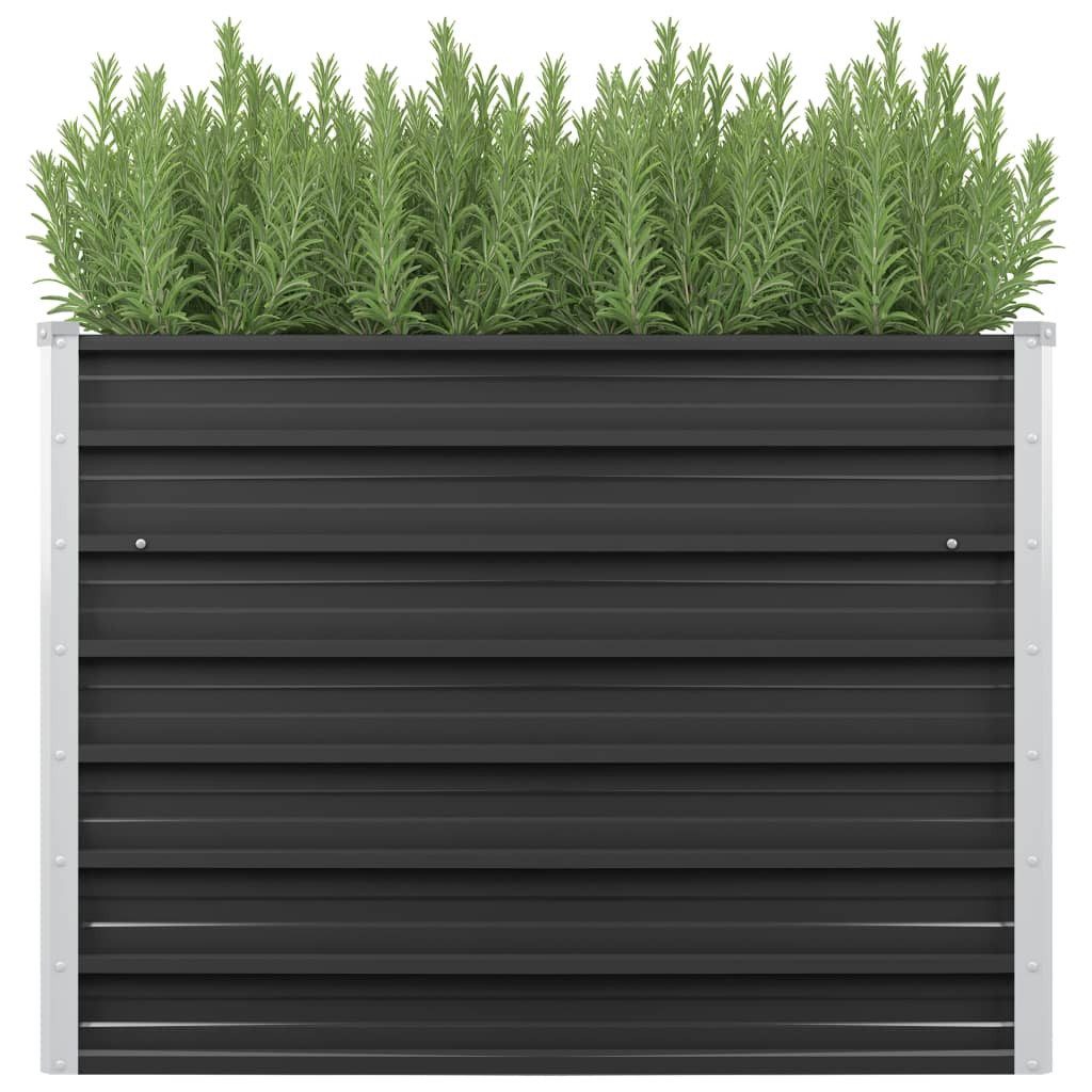 vidaXL Hochbeet 100 x 40 x 77 cm Garten-Hochbeet Anthrazit 100x40x77 cm Verzinkter Sta