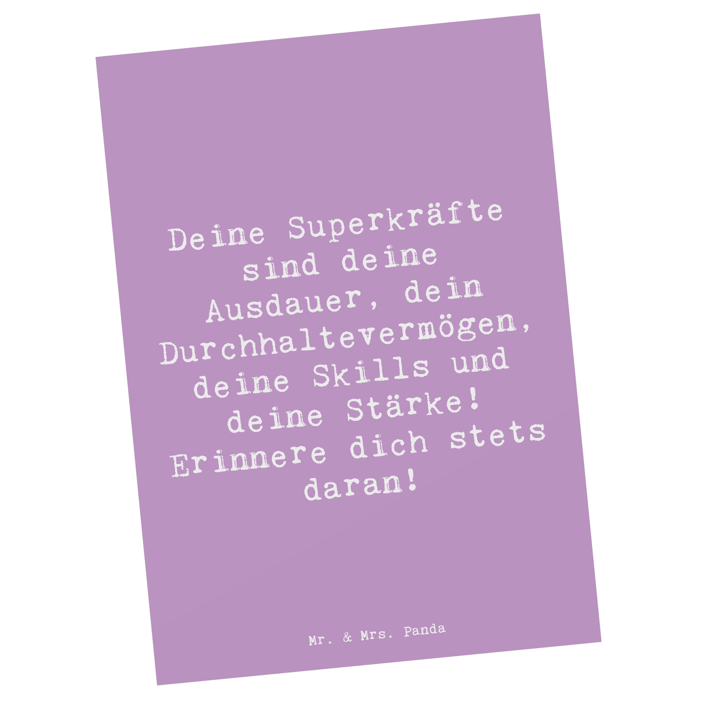 Postkarte Sportliche Wettkämpfe Superkräfte - Lavendeltraum - Geschenk, Motivat