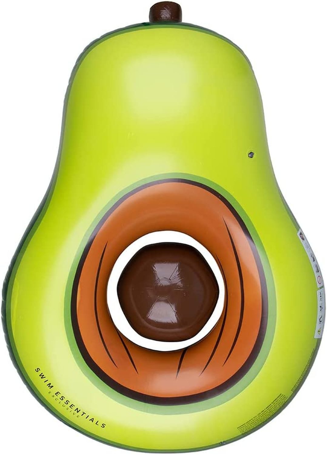 Luftmatratze Swim Essentials Luftmatratze Avocado mit Beachball 155 x 113 cm