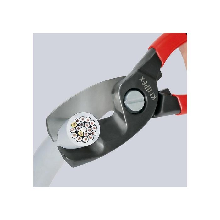 Knipex Kabelschere Kabelschere L.200mm brüniert Griffe 2-Komponenten / Mehrkomponenten-Hüllen