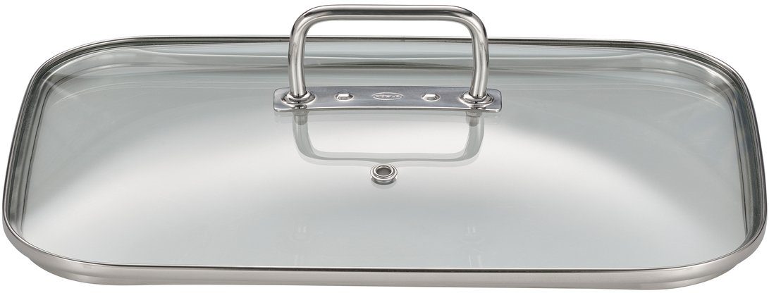 RÖSLE Bräter EXPERTISO, Edelstahl 18/10 (1-tlg), mit Glasdeckel, spülmaschinen- und induktionsgeeignet, Füllmenge 6,5 l