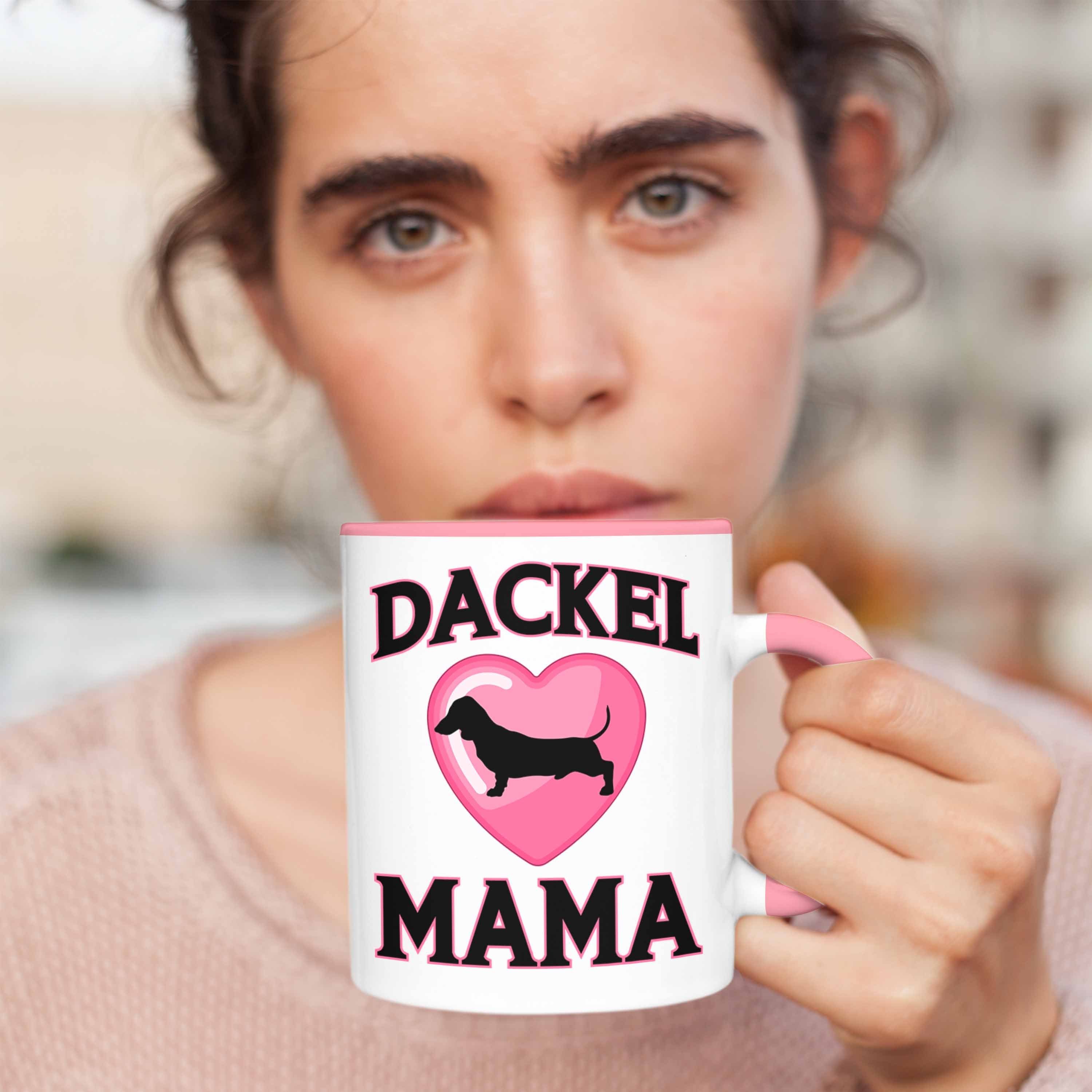 Mama Geschenk Dackel Tasse Tasse Trendation Dackel-Besitzerin Frauen - Trendation Rosa