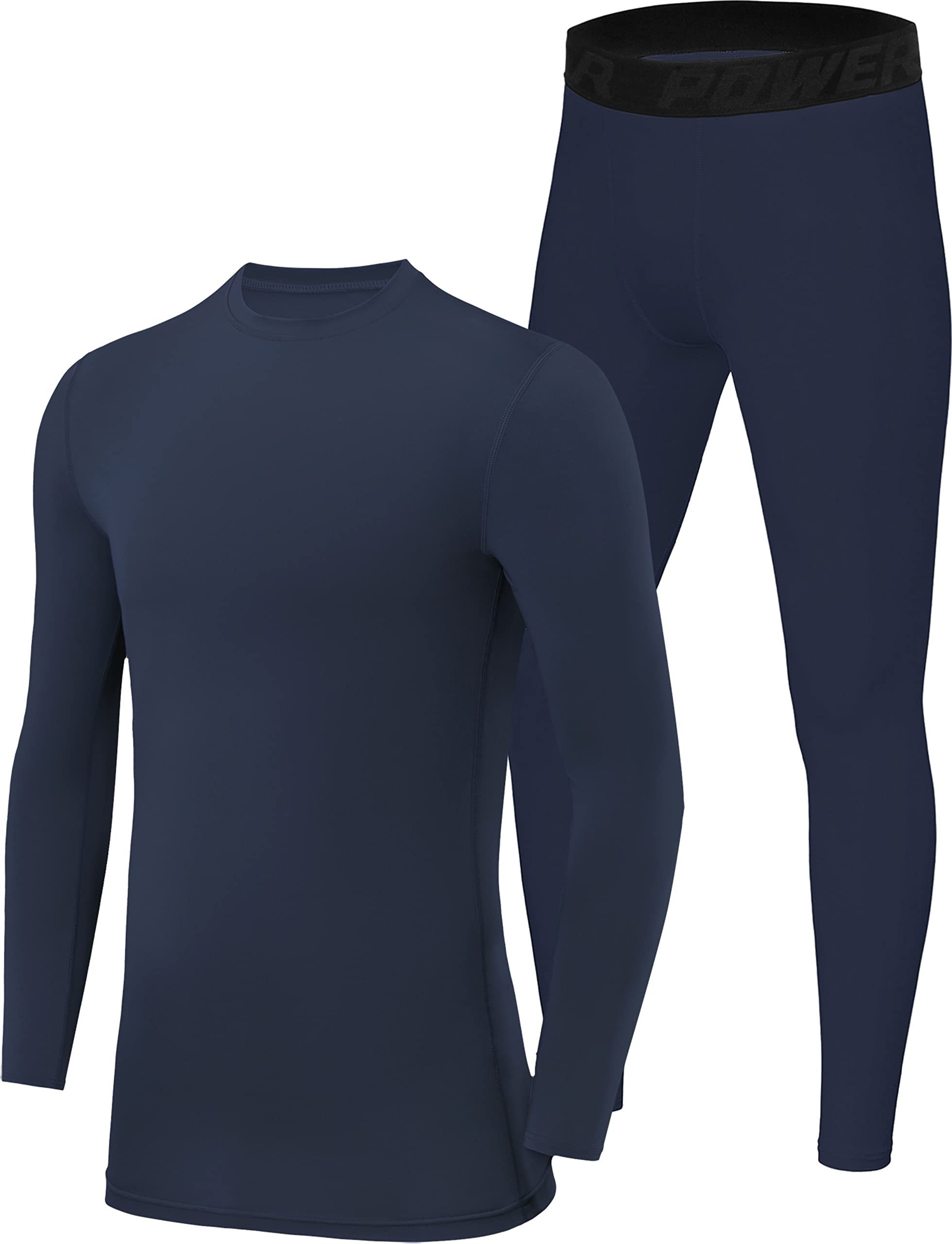 TCA Trainingsanzug Jungen Performance Unterwäsche Set - Thermo Langarm & Shorts (1-tlg)