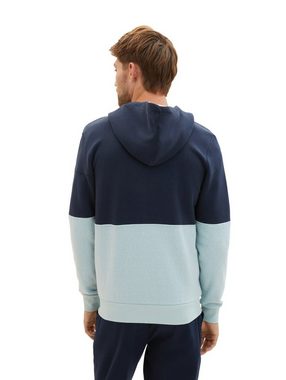 TOM TAILOR Hoodie Legere Sweatjacke Zipp Verschluss Kapuzenpullover 6418 in Dunkelblau