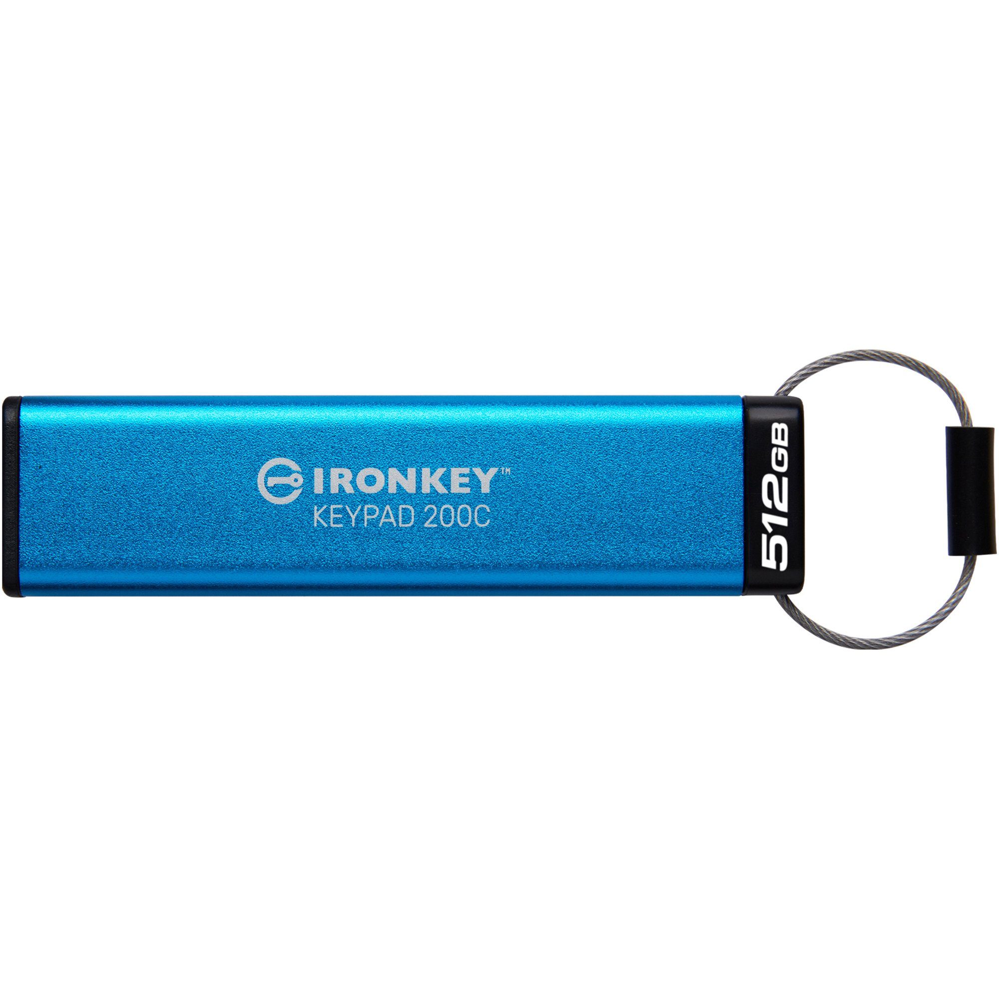 Kingston IronKey Keypad 200 512 GB, USB-Stick, USB-Stick